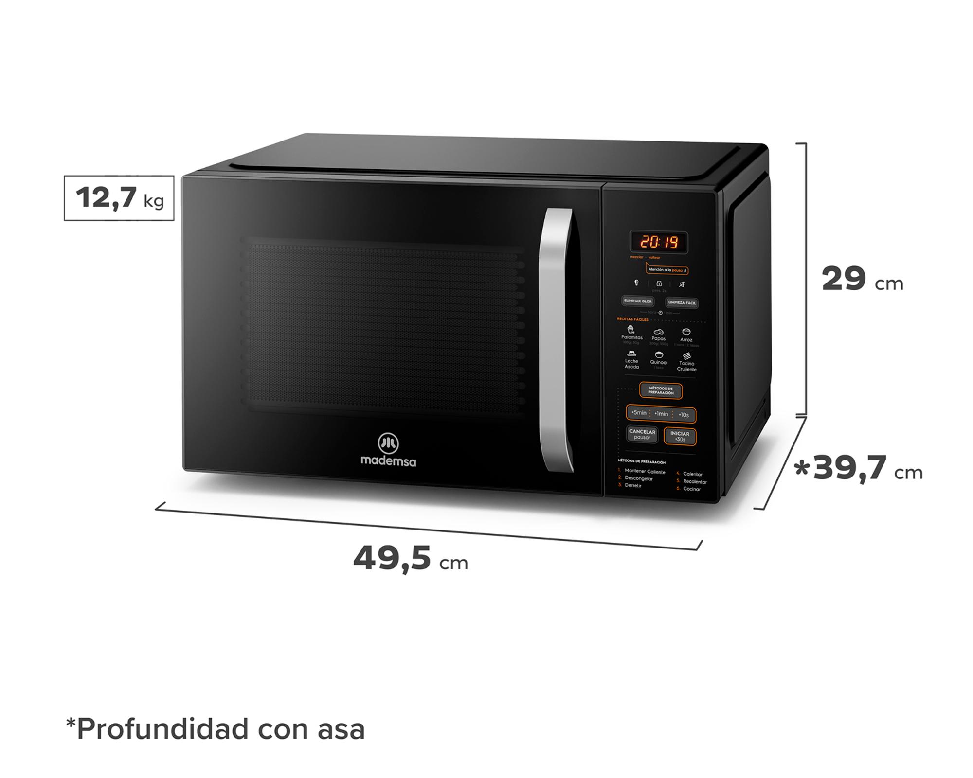 Microondas MM28FB negro 28 lt-5