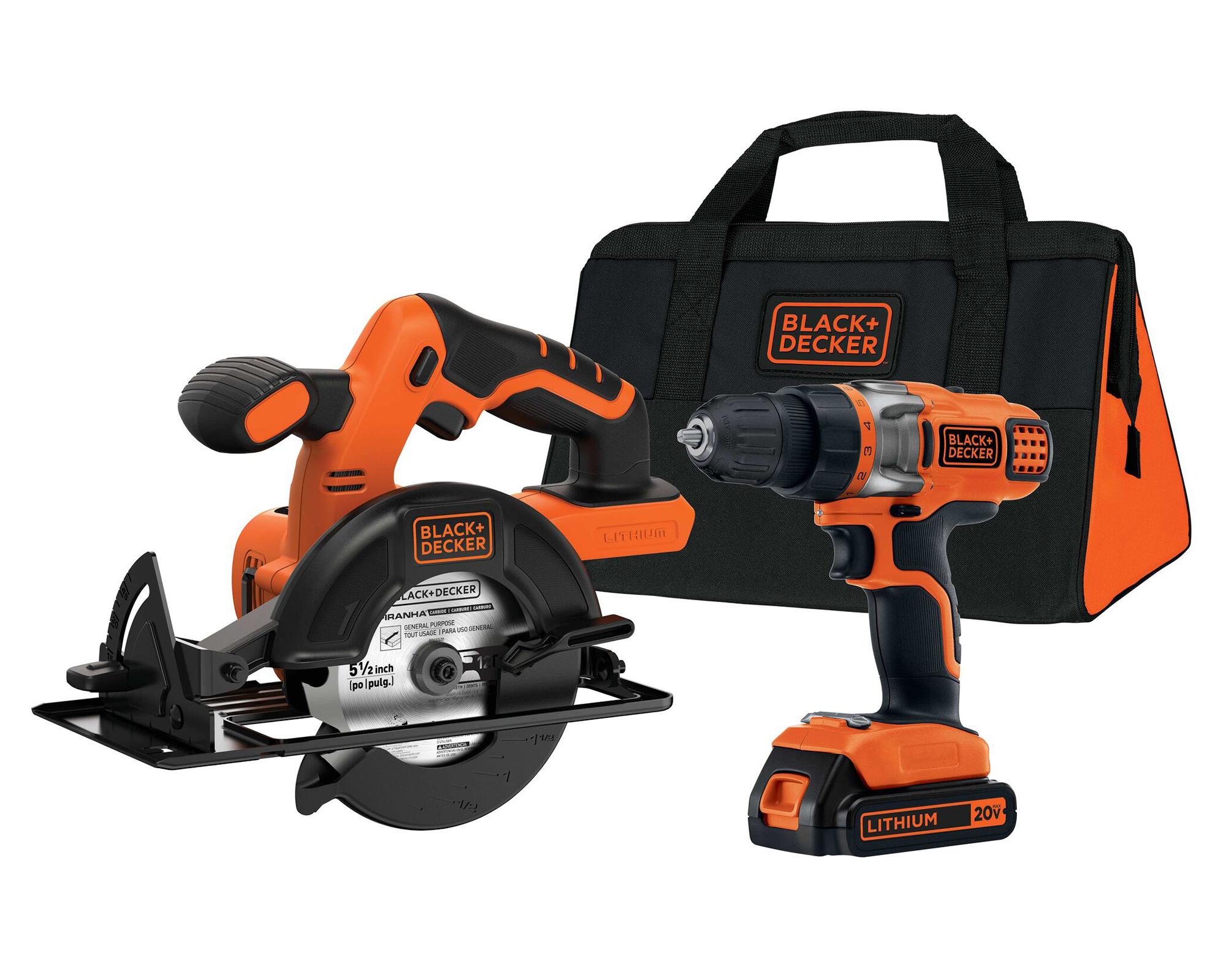 Kit taladro 10 mm + Sierra circular 20V BDCD220CS-B2C-0