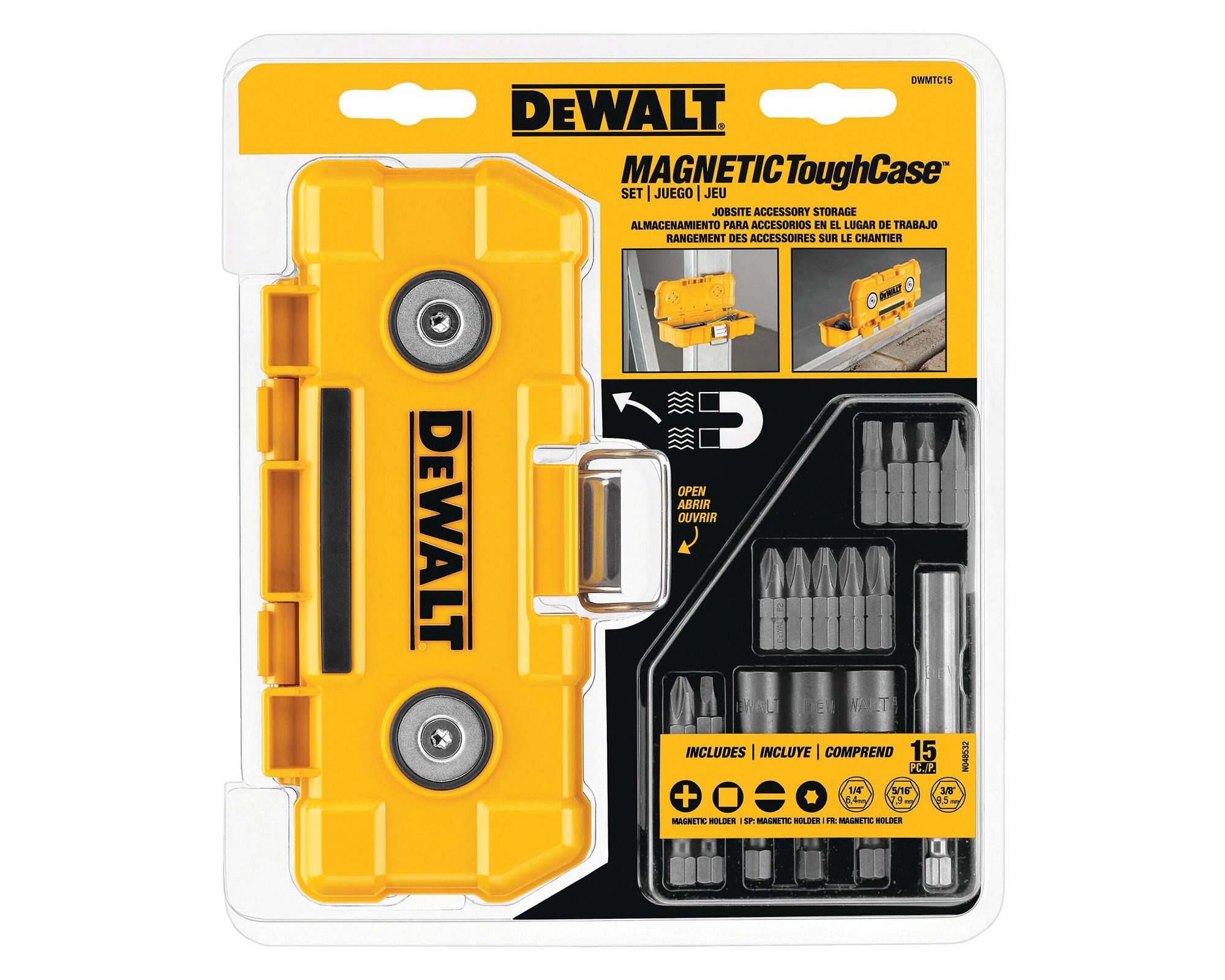 Juego de puntas 15 piezas Impacto DWMTC15 amarillo-0