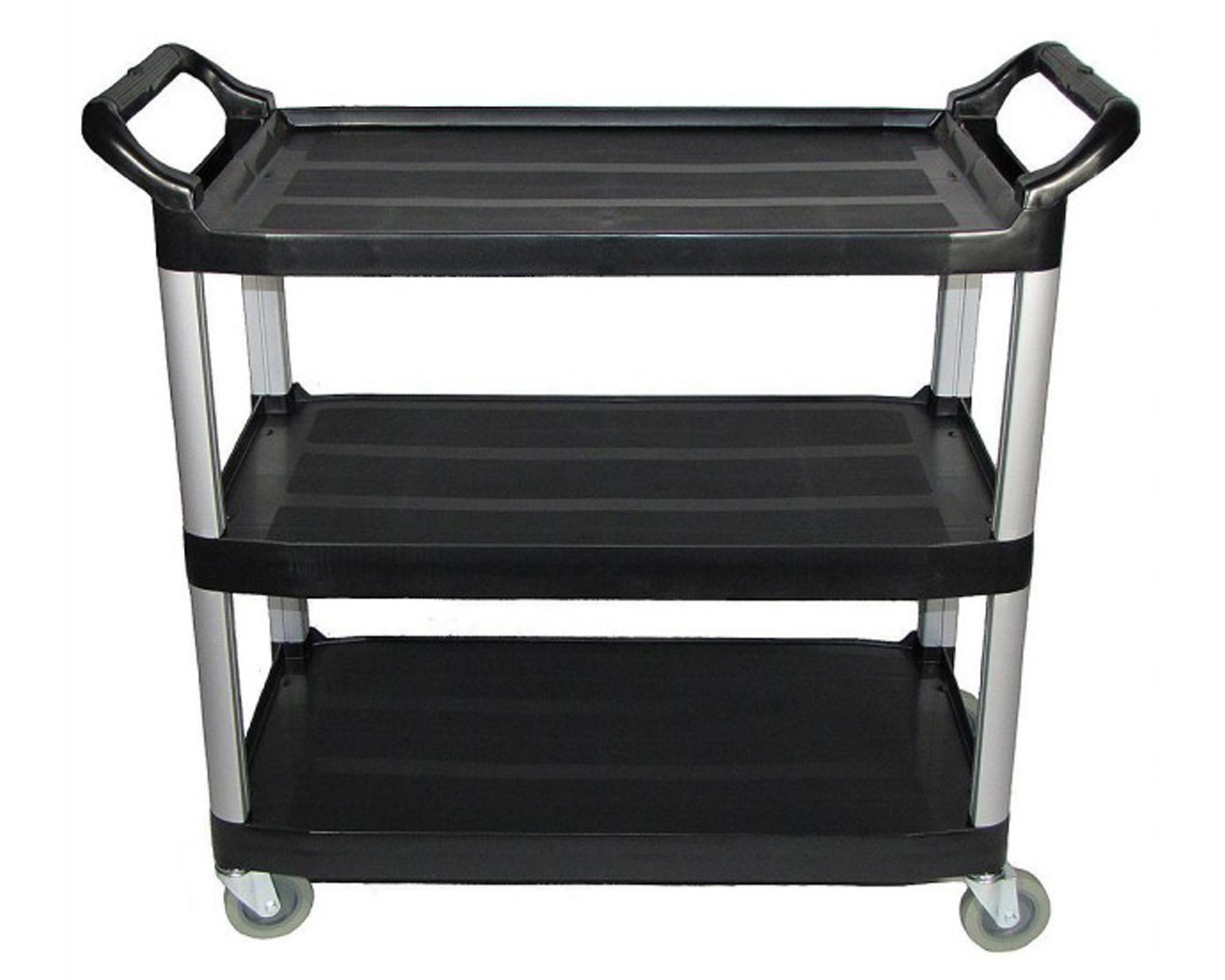 Carro organizador multiusos 3 niveles negro-0