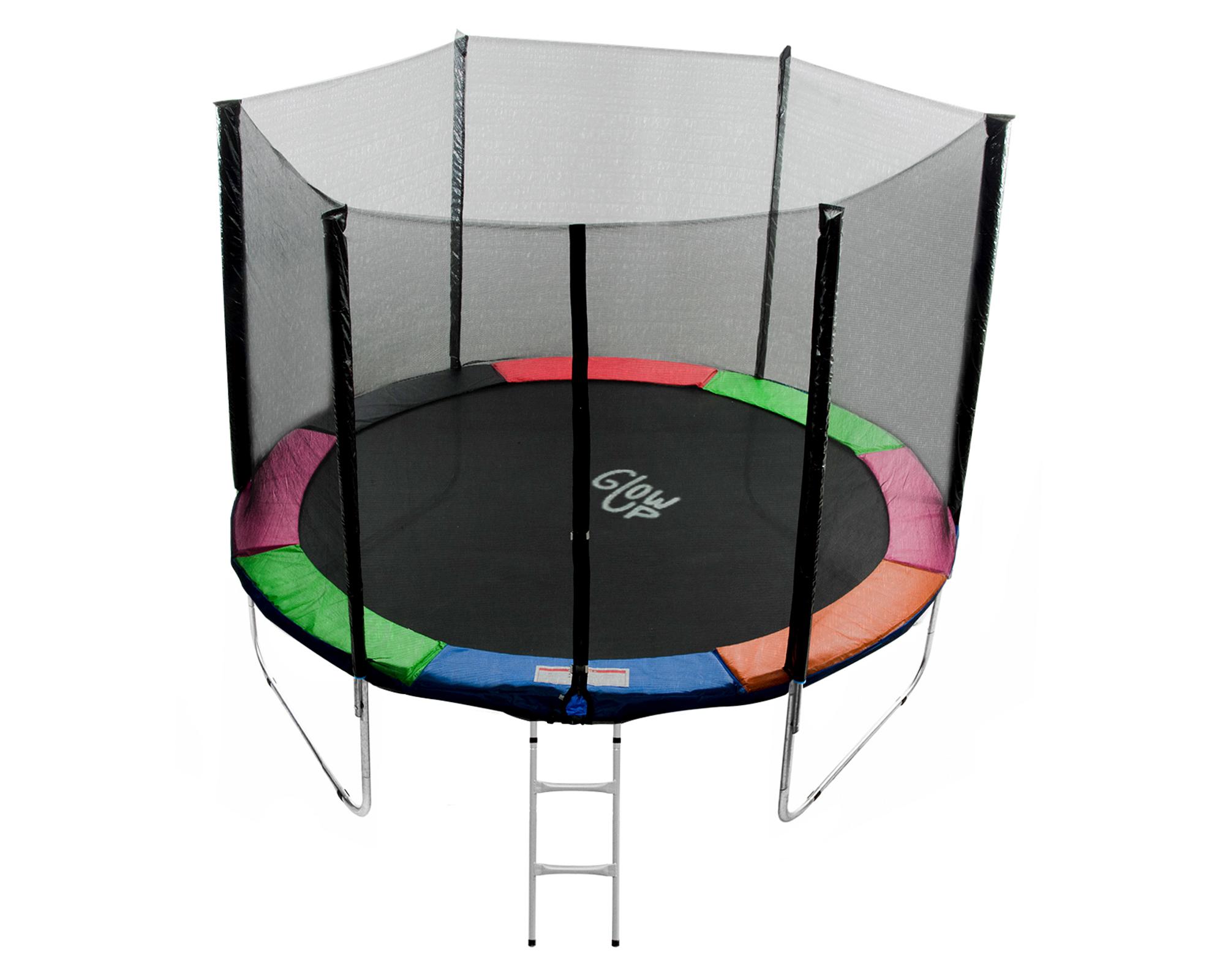 Cama elástica + malla y escalera R3328 negro-0