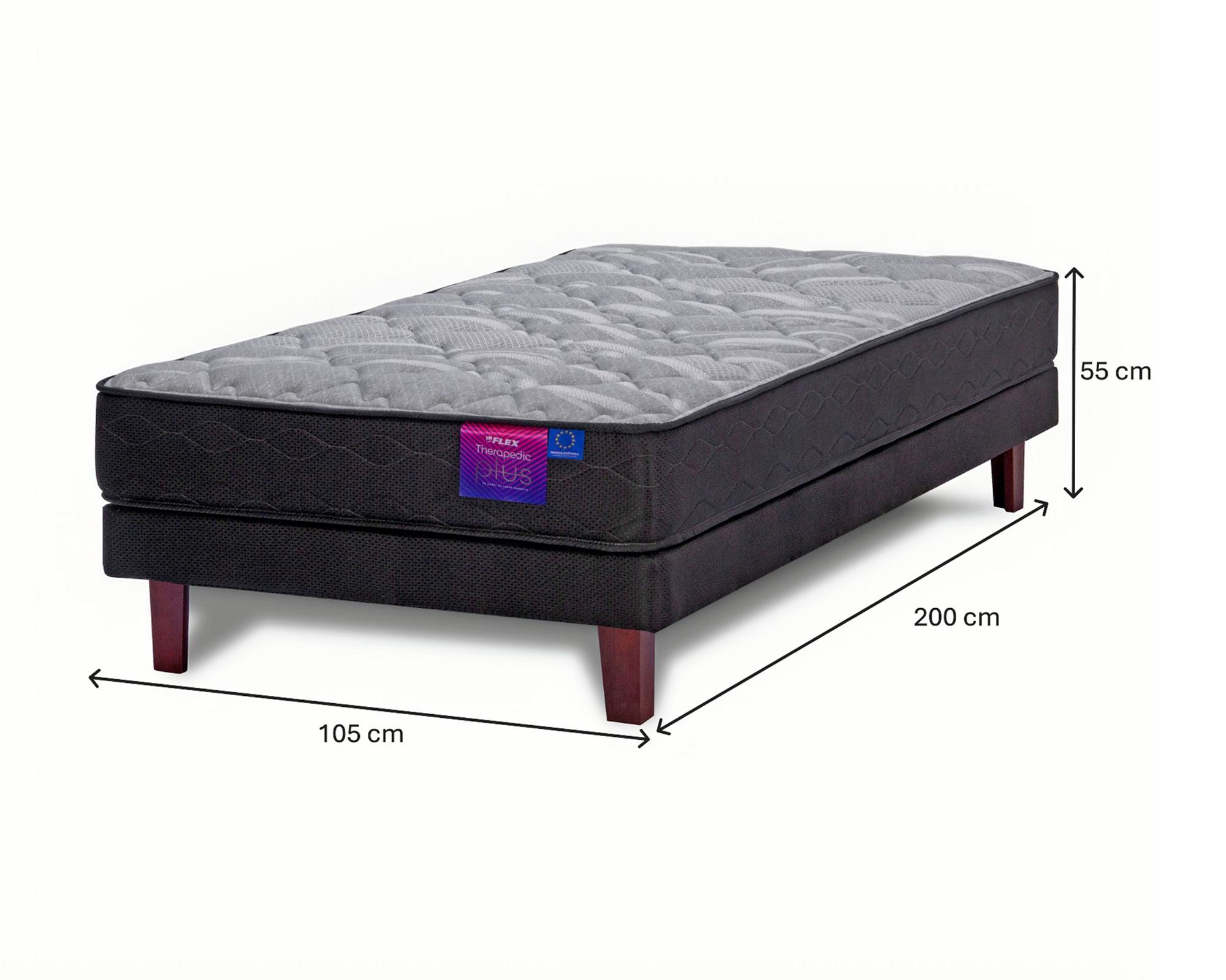 Cama europea 1.5 plazas Therapedic Plus-4