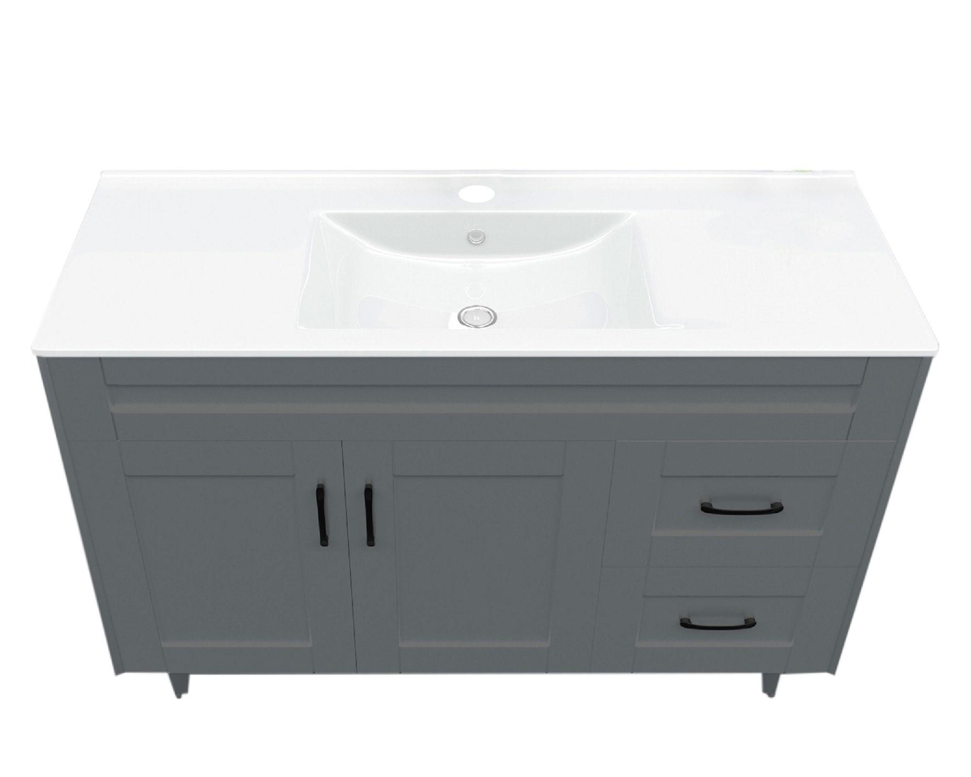 Mueble vanitorio 120 cm BM-DELUXE-120SKG+P-1 gris-1
