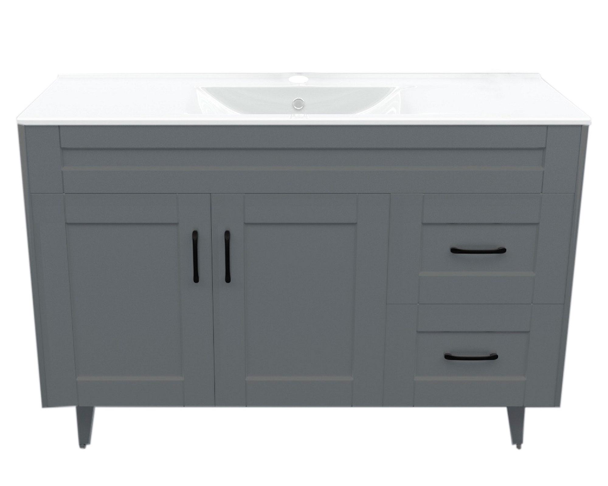 Mueble vanitorio 120 cm BM-DELUXE-120SKG+P-1 gris-0