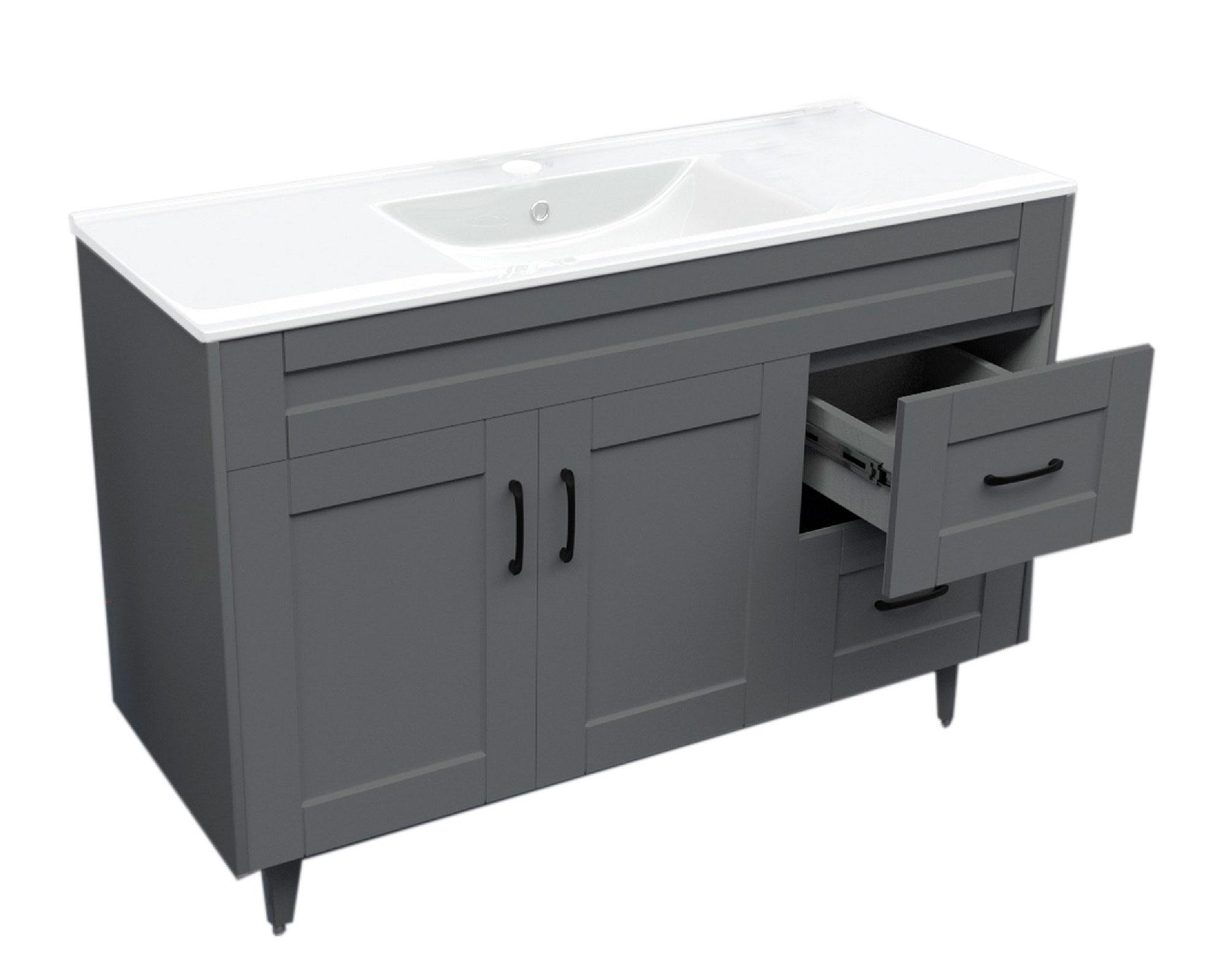 Mueble vanitorio 120 cm BM-DELUXE-120SKG+P-1 gris-3