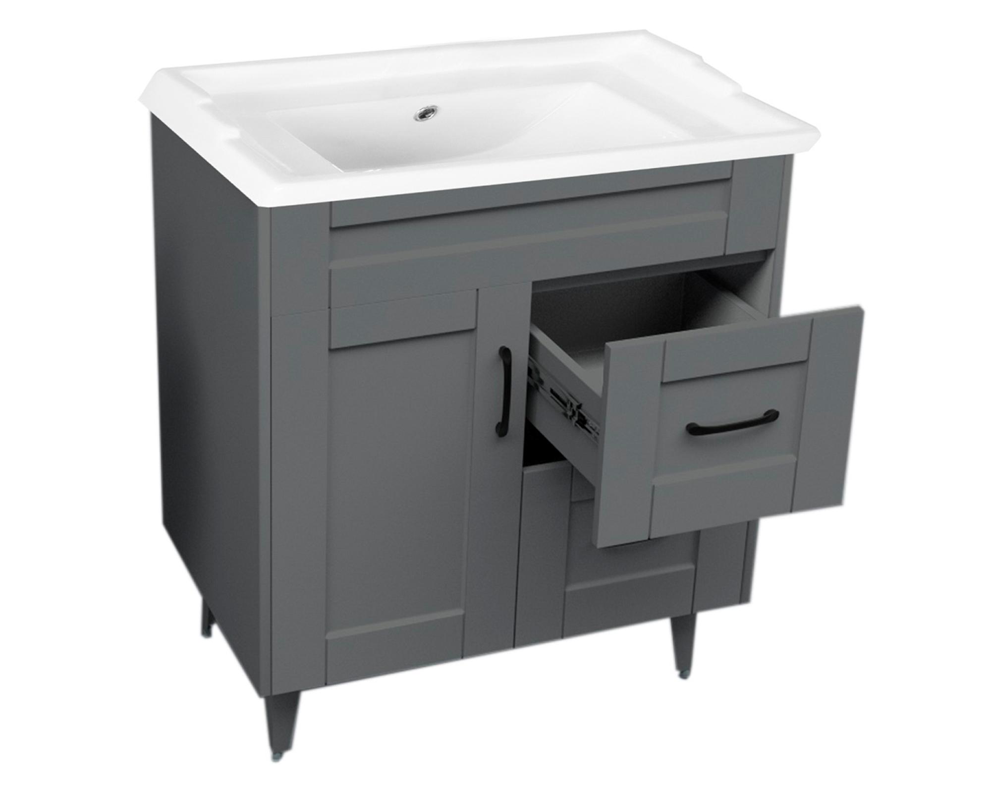 Mueble vanitorio 70 cm BM-DELUXE-70SKG+F-70 gris-2