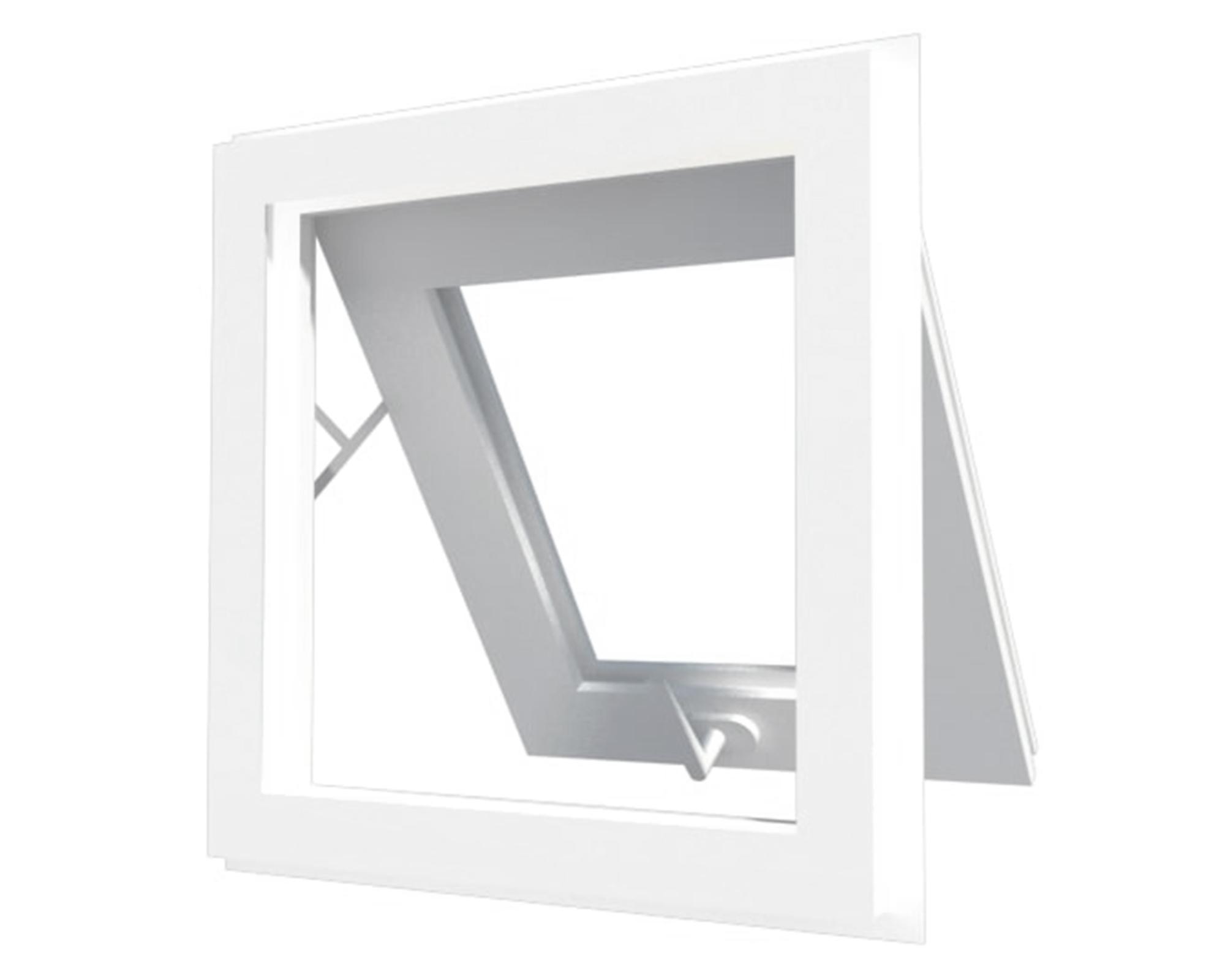 PVC 46x55 cm Termopanel con gas Argón proyectable blanco-0
