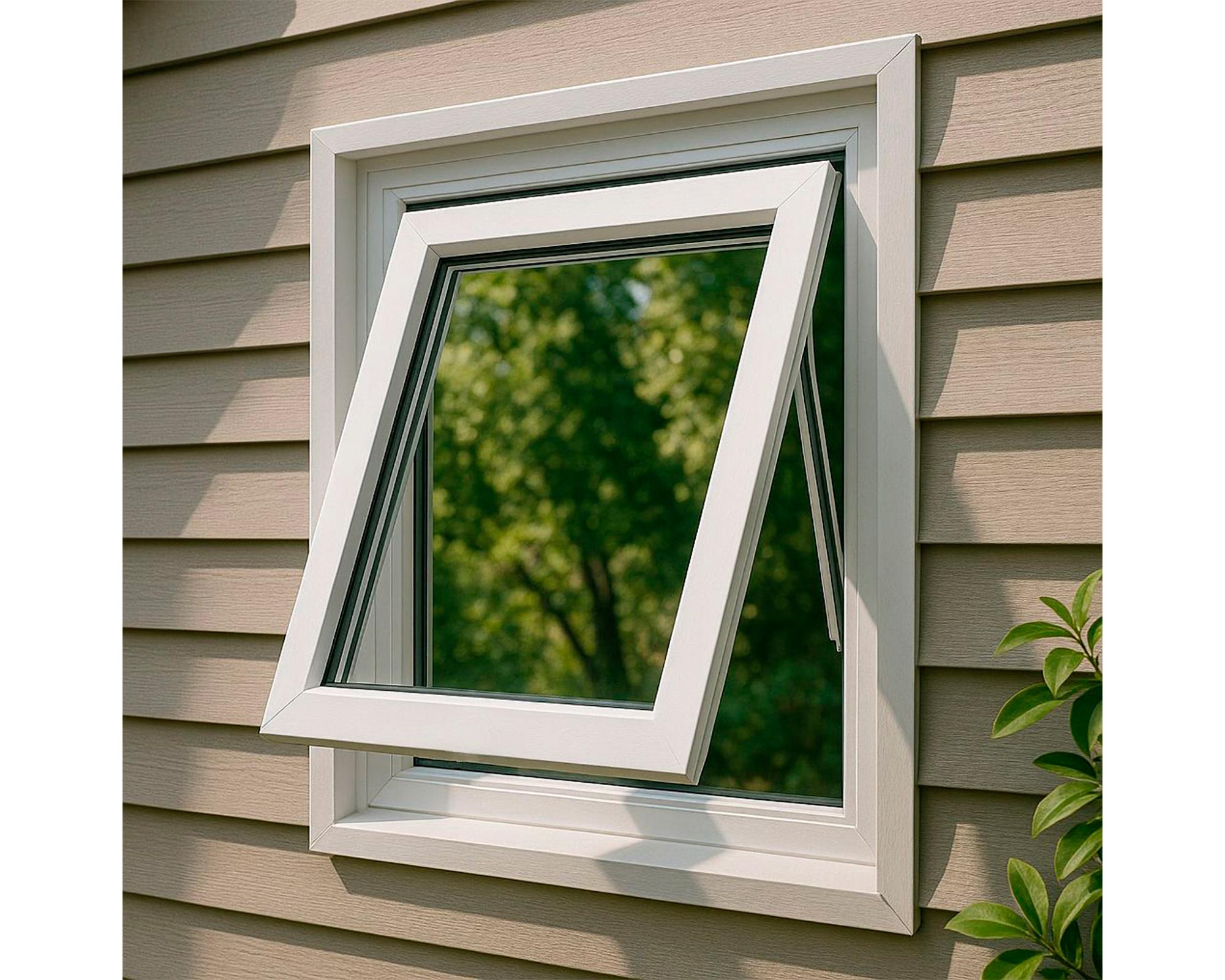 PVC 46x55 cm Termopanel con gas Argón proyectable blanco-1