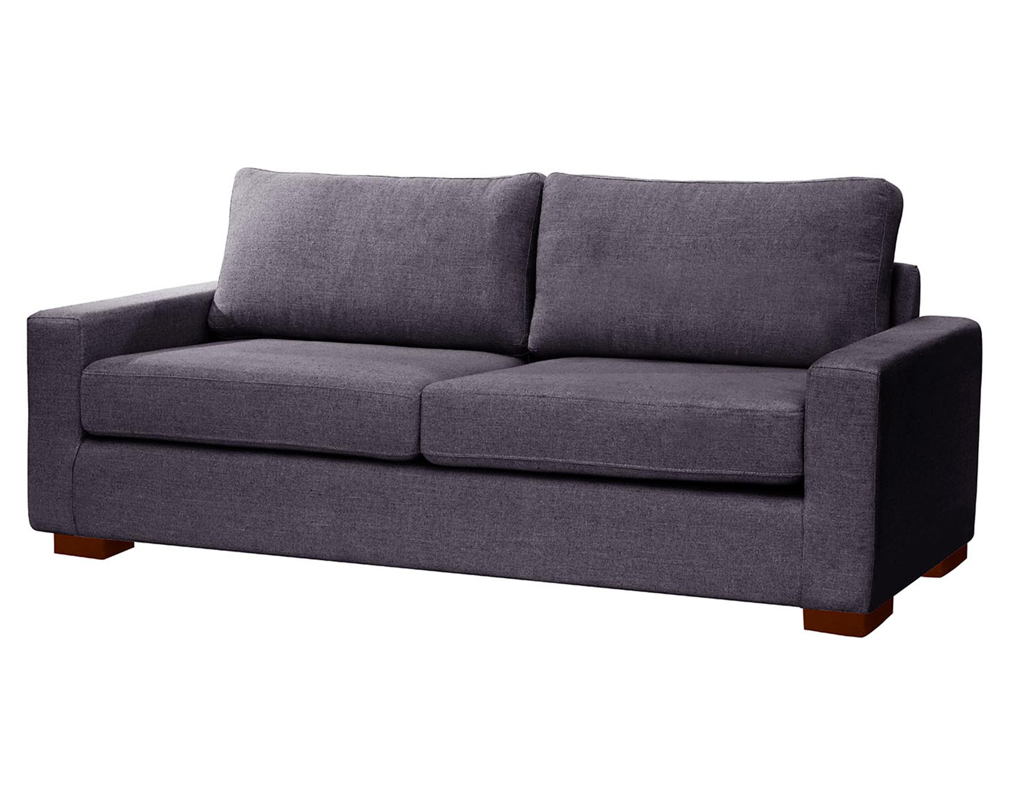 Sofá lino 3 cuerpos Livorno gris oscuro-1