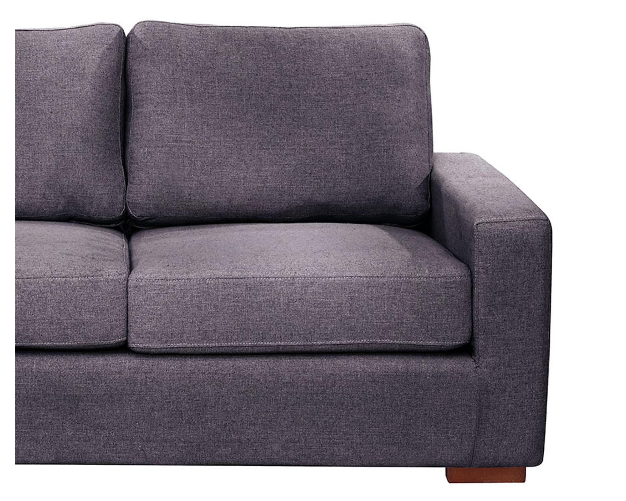 Sofá lino 3 cuerpos Livorno gris oscuro-2