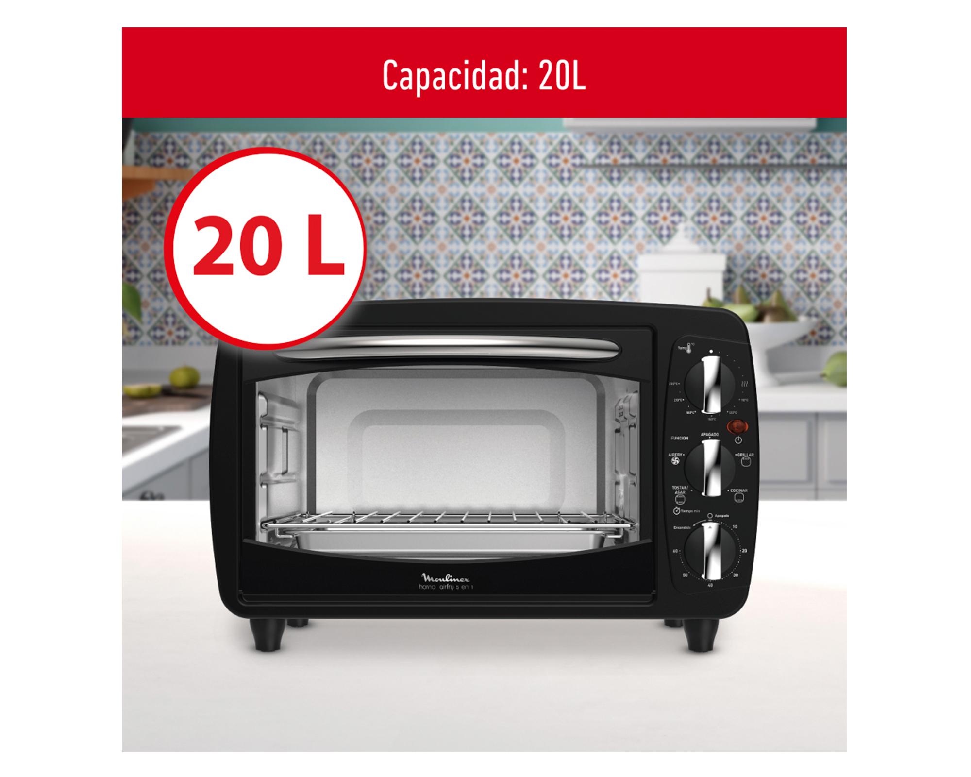 Horno freidora aire 5 en 1 20 litros OX32B858 negro-3