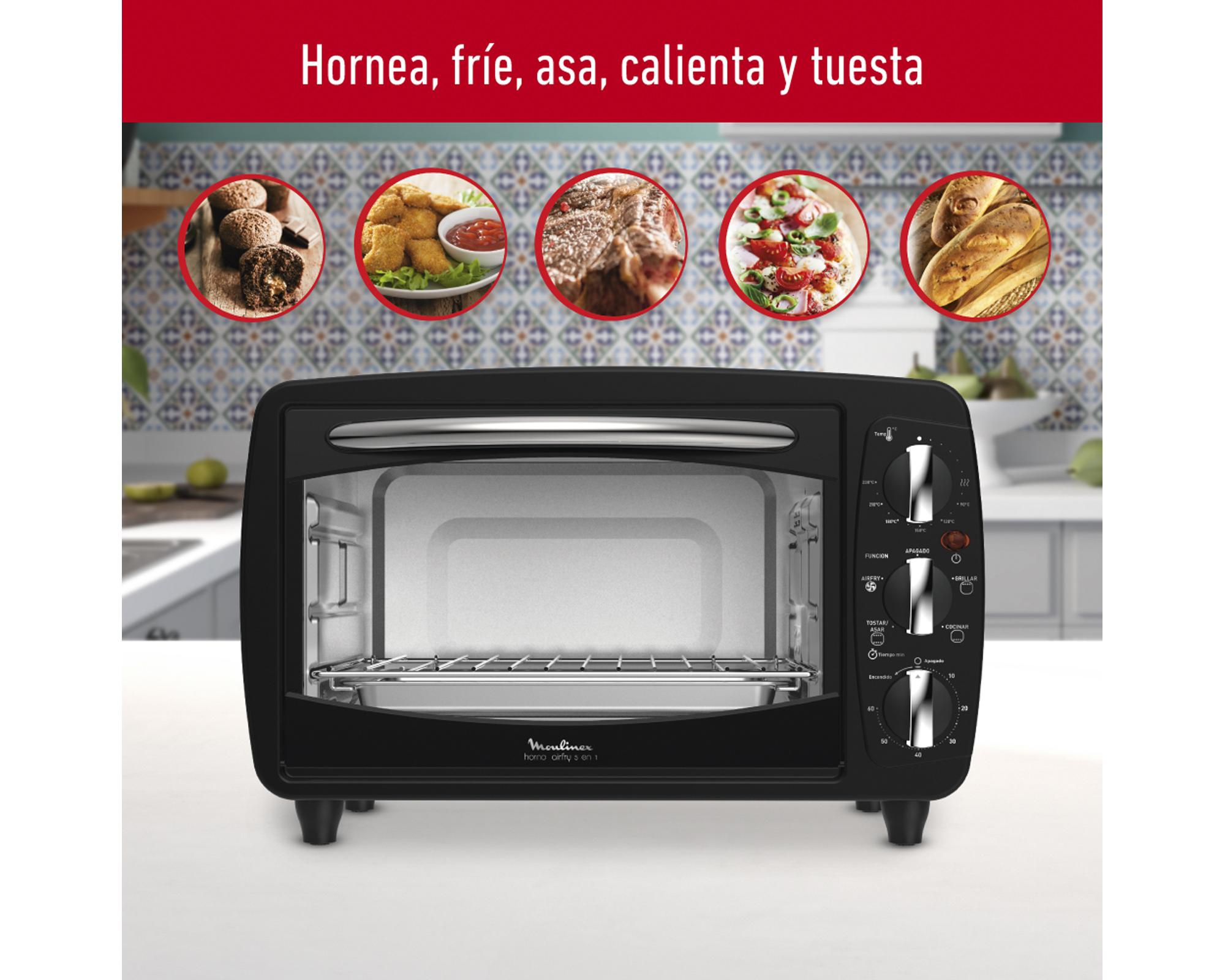 Horno freidora aire 5 en 1 20 litros OX32B858 negro-4