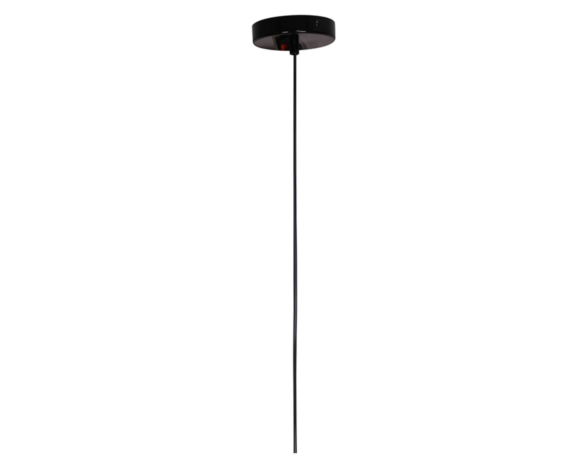 Lámpara colgar 1L E27 Alba negro-2