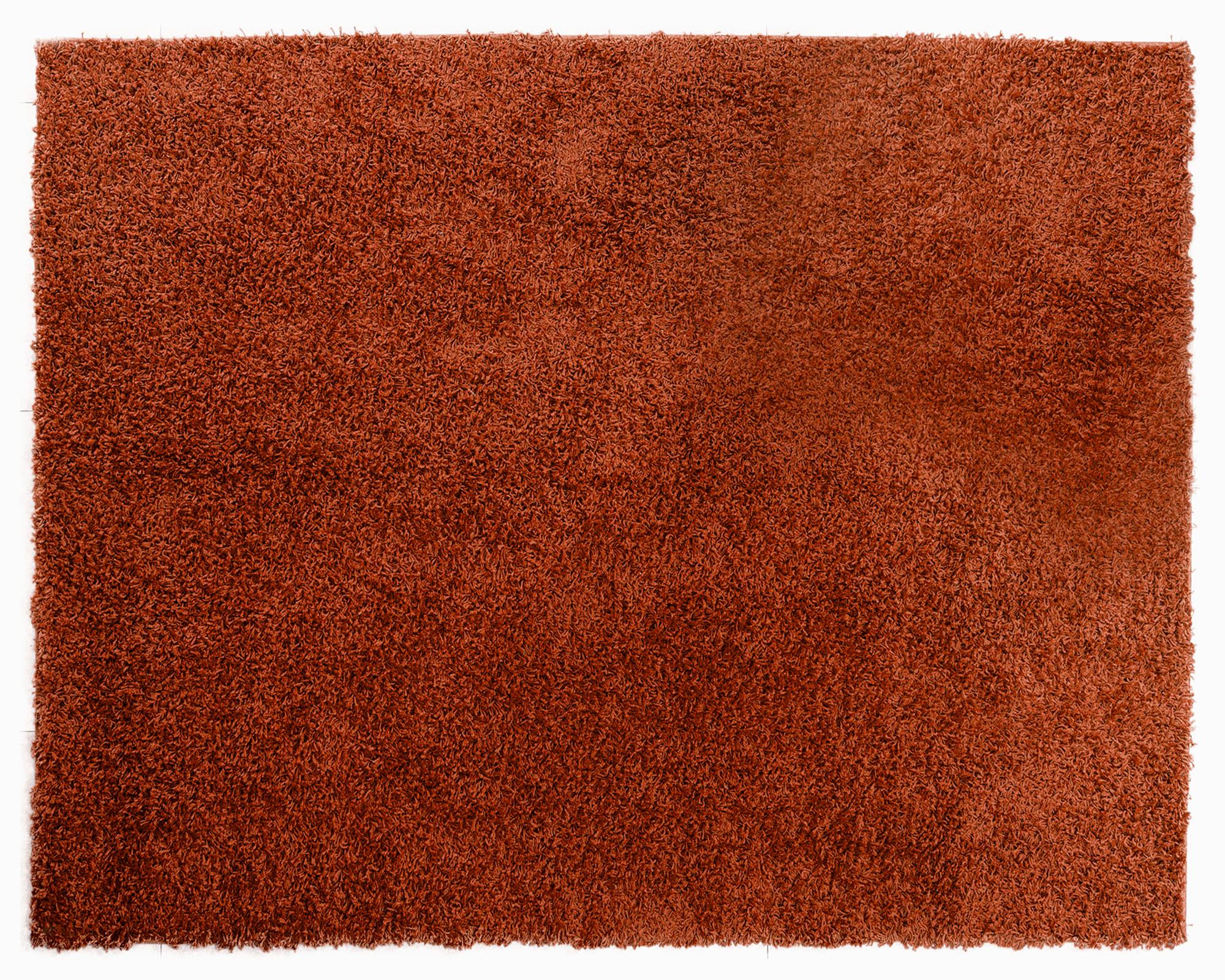 Alfombra shaggy Classic lisa 150x200 cm terracota-0
