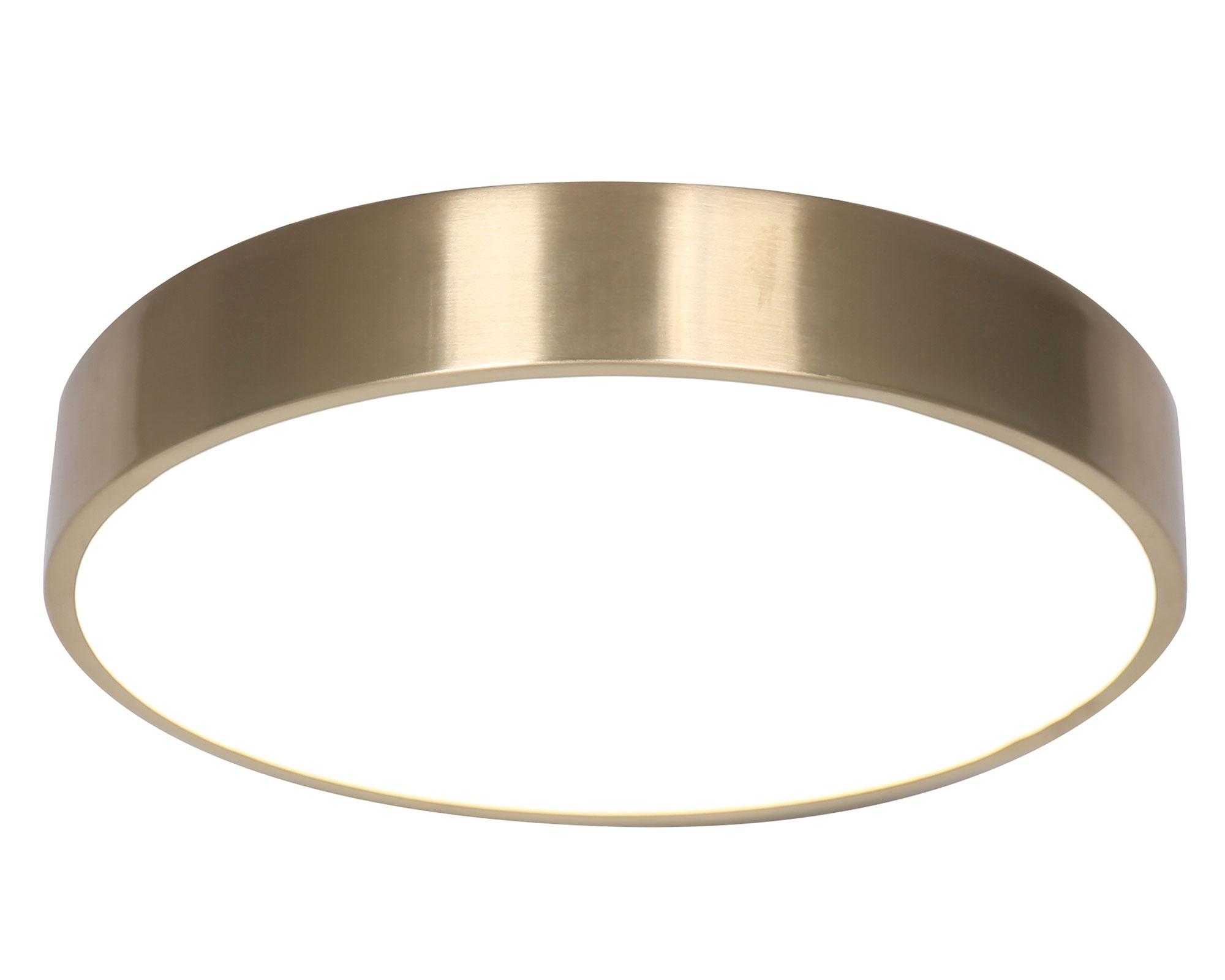Plafón LED redondo dorado 30 cm-1
