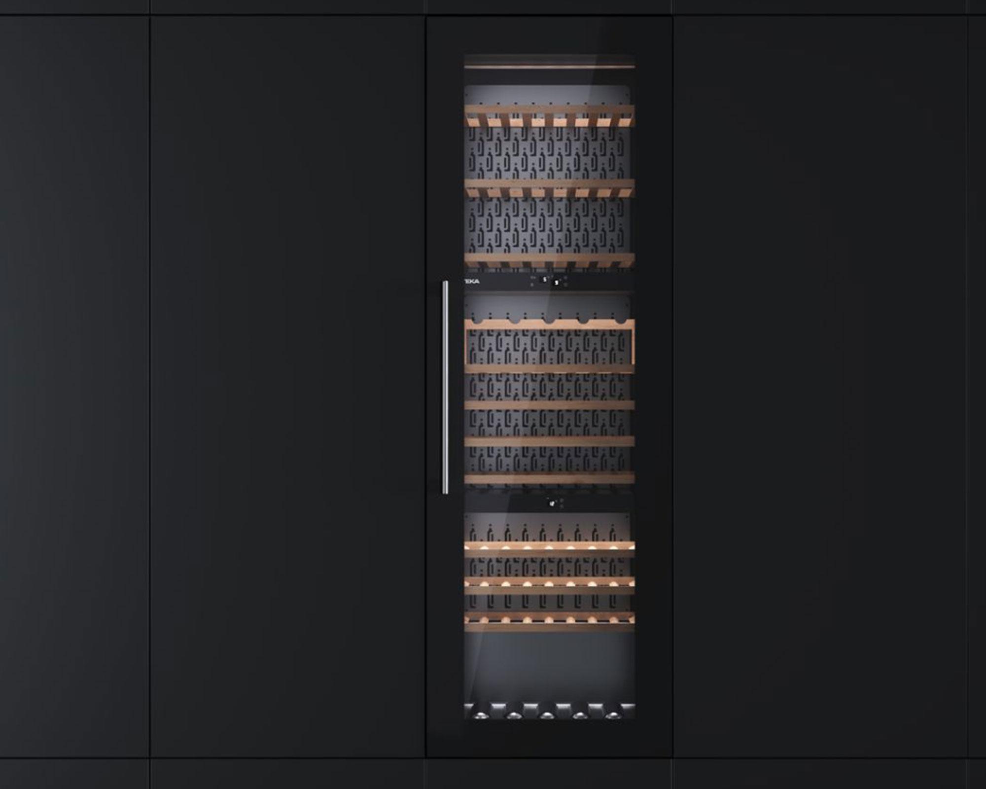 Cava de vino RVI integrable negro 93 botellas-5