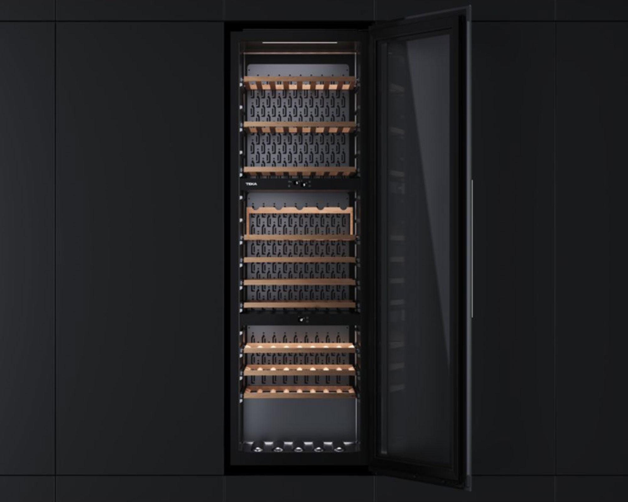 Cava de vino RVI integrable negro 93 botellas-4