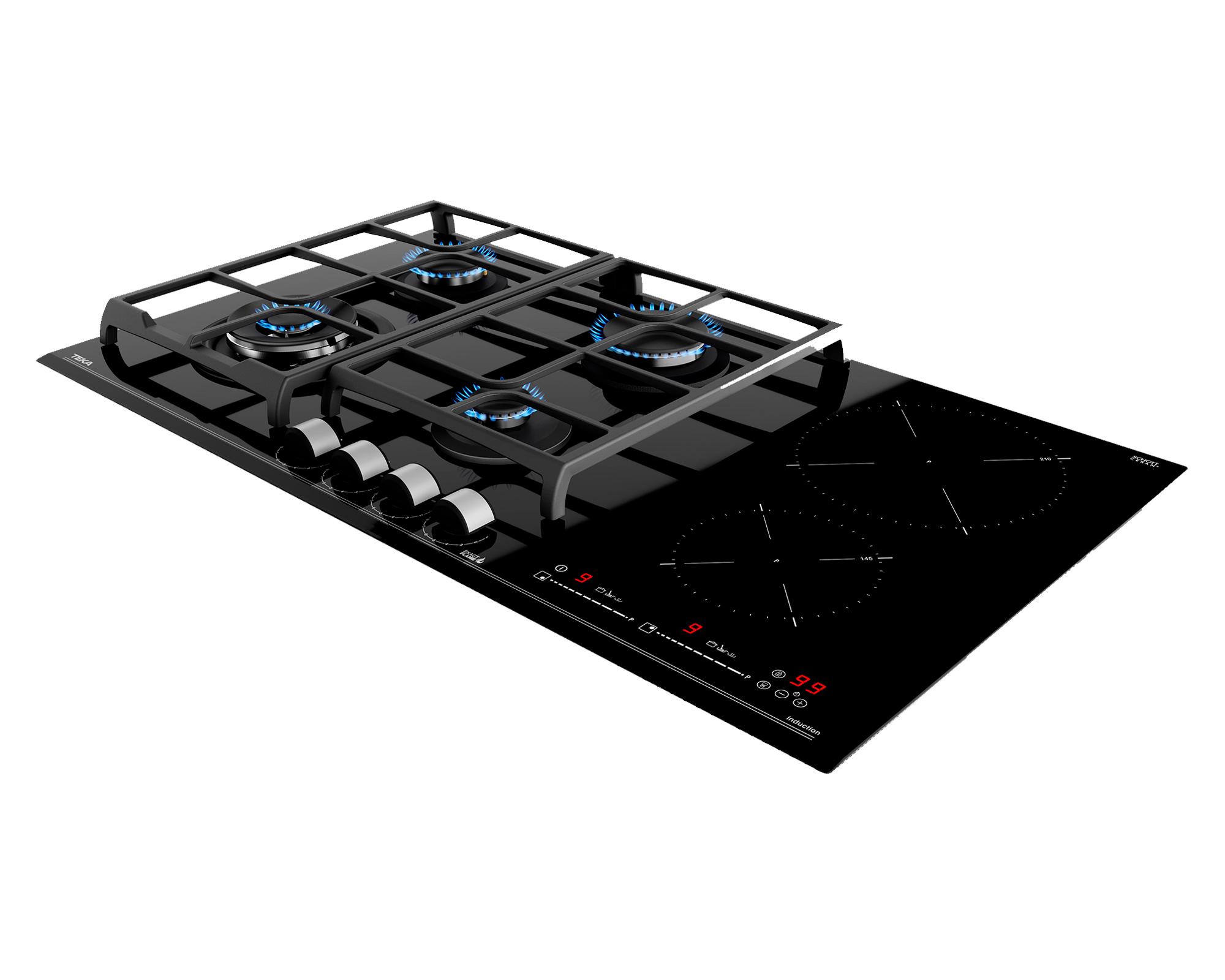 Encimera cristal a gas JZC 96342 BBB BK 6 quemadores-1