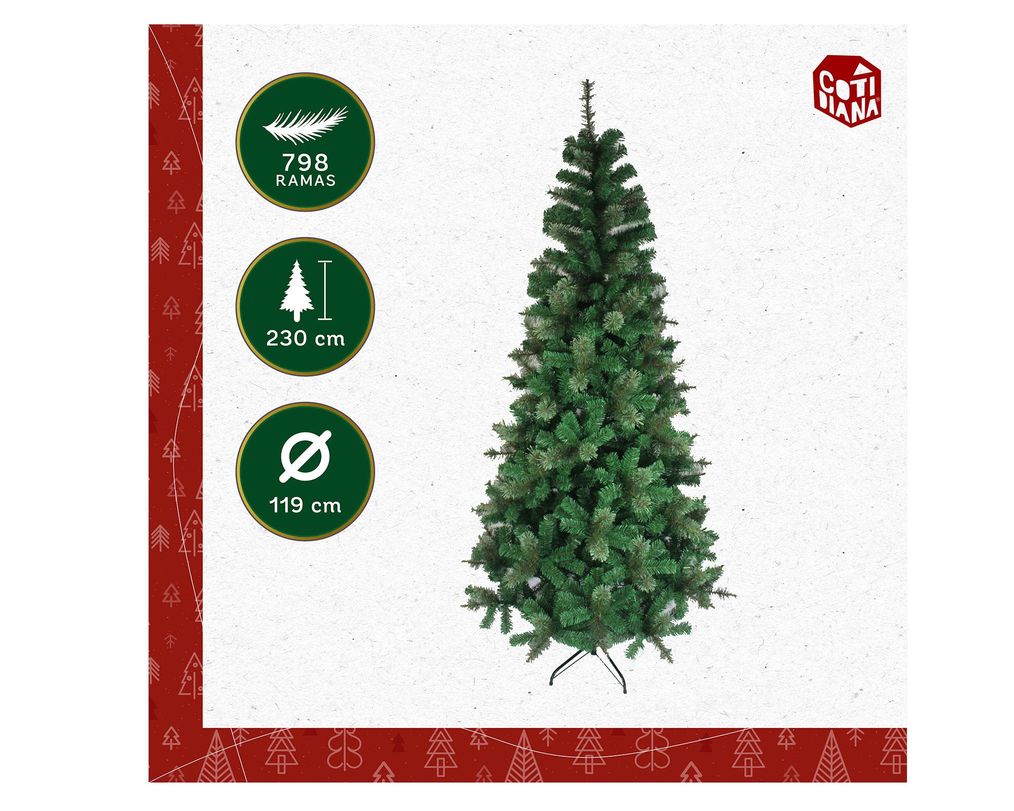 Árbol navidad 2.3 m 798 puntas Cashmere-2