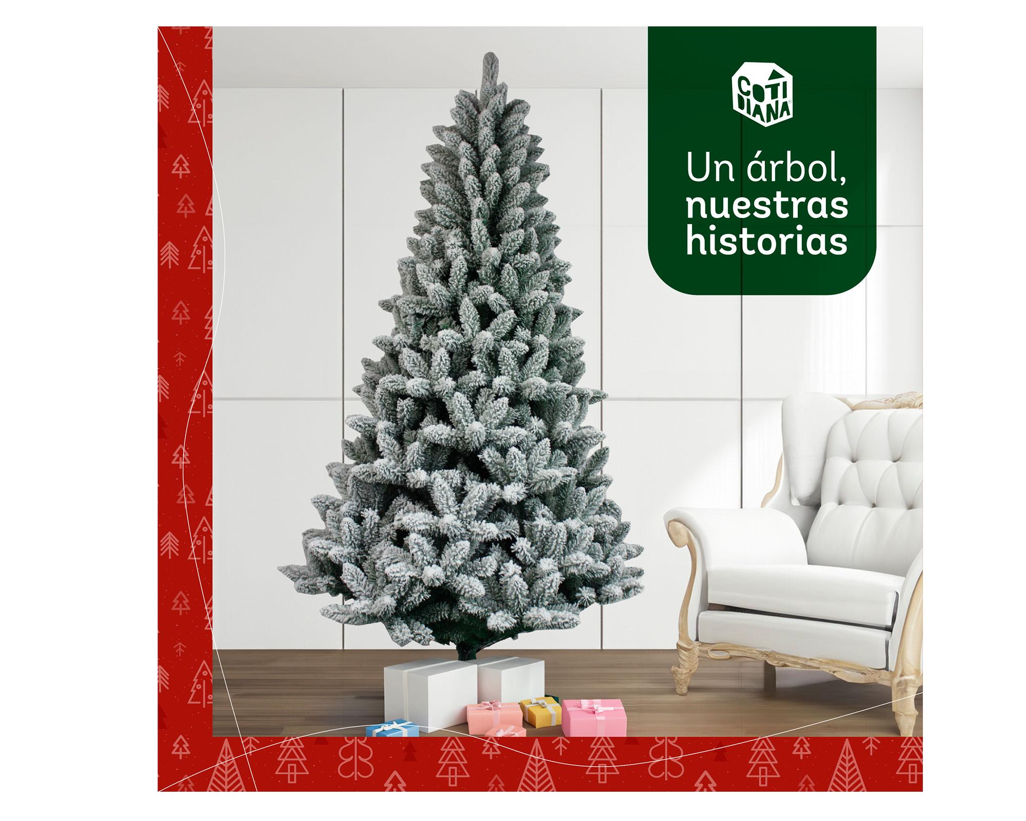 Árbol de Navidad 1008 Ramas Pino nevado-1