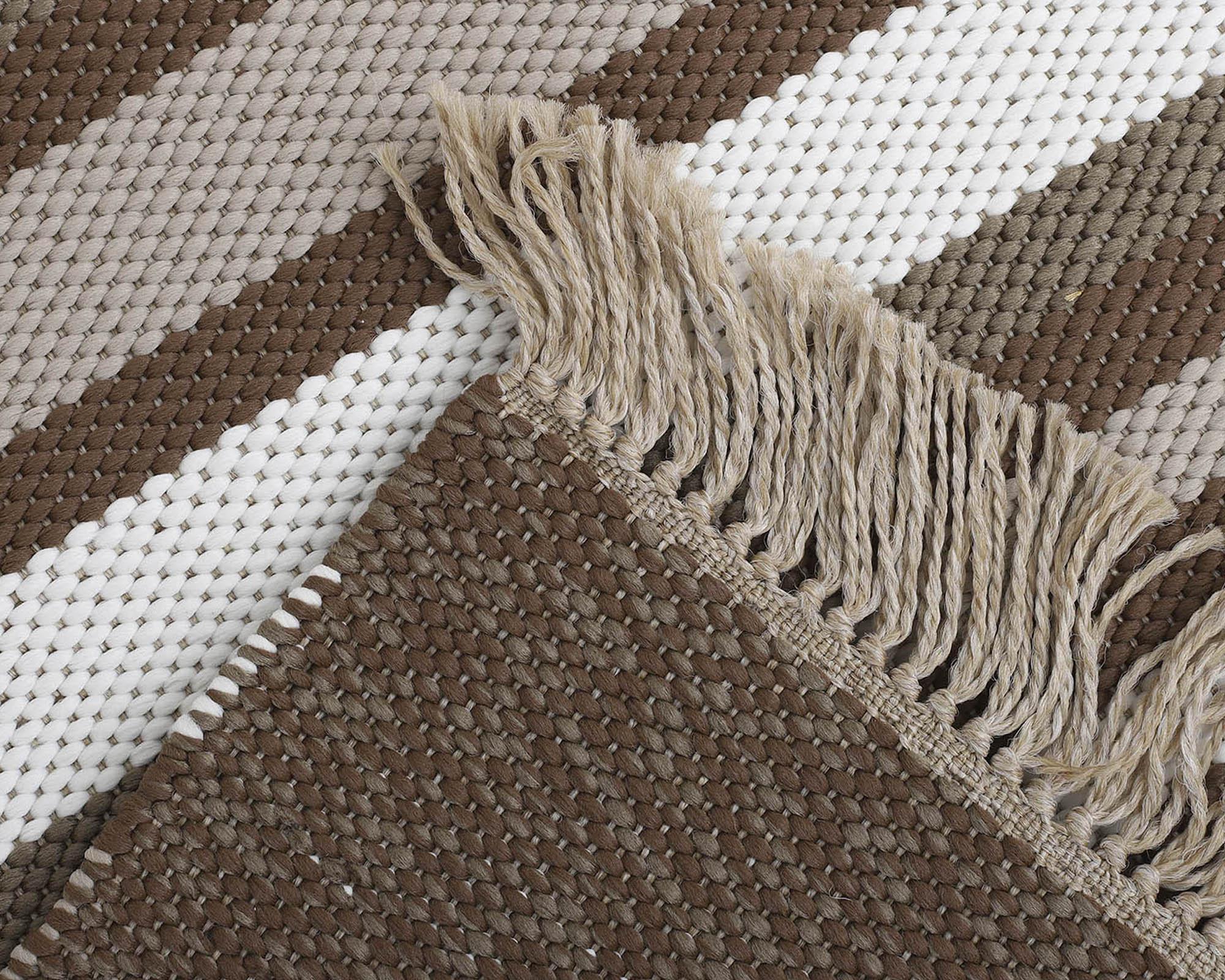 Alfombra 140x200 cm Natural Stripe 25289 café-2