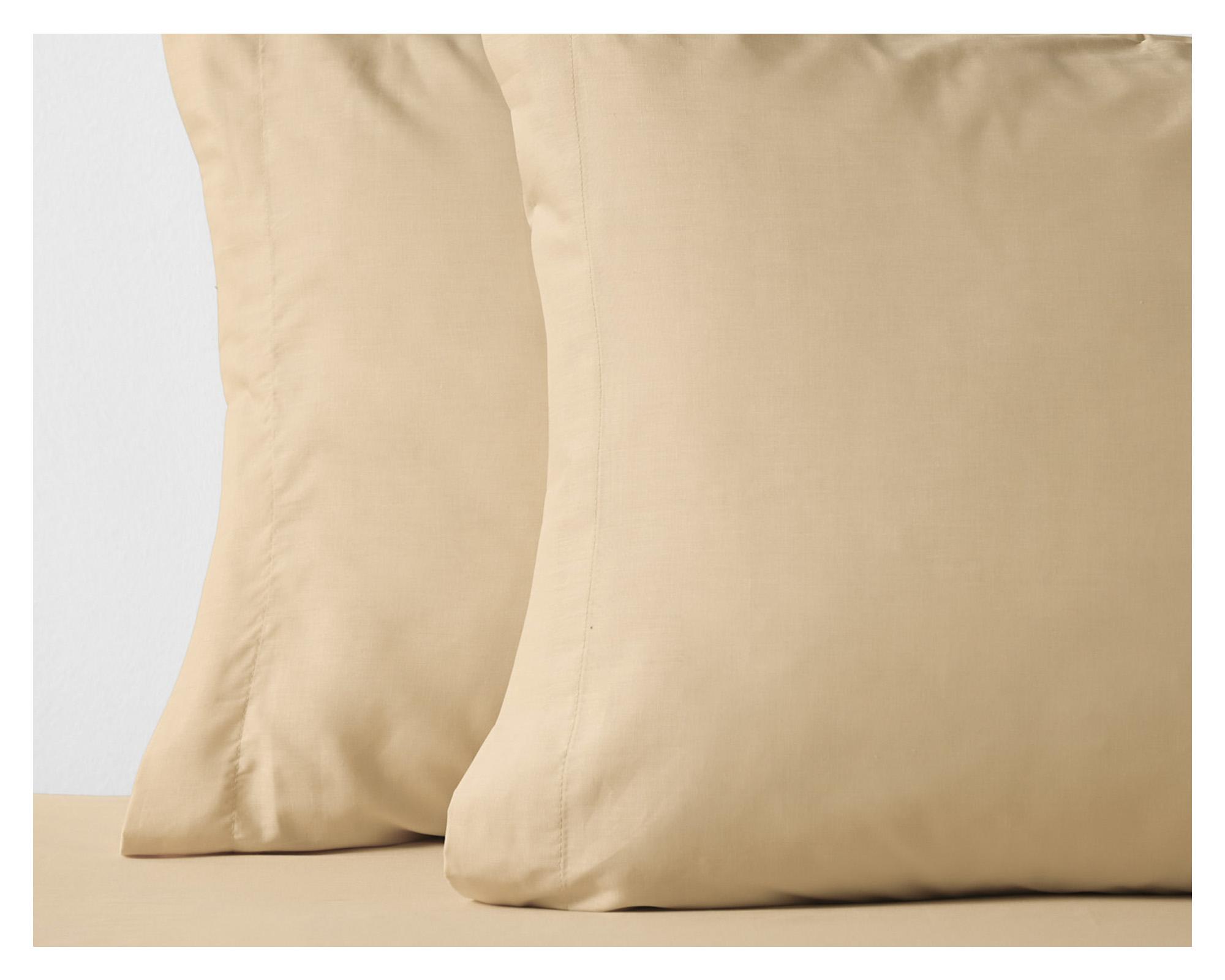 Juego de sábanas 2 plazas 200 hilos beige-1