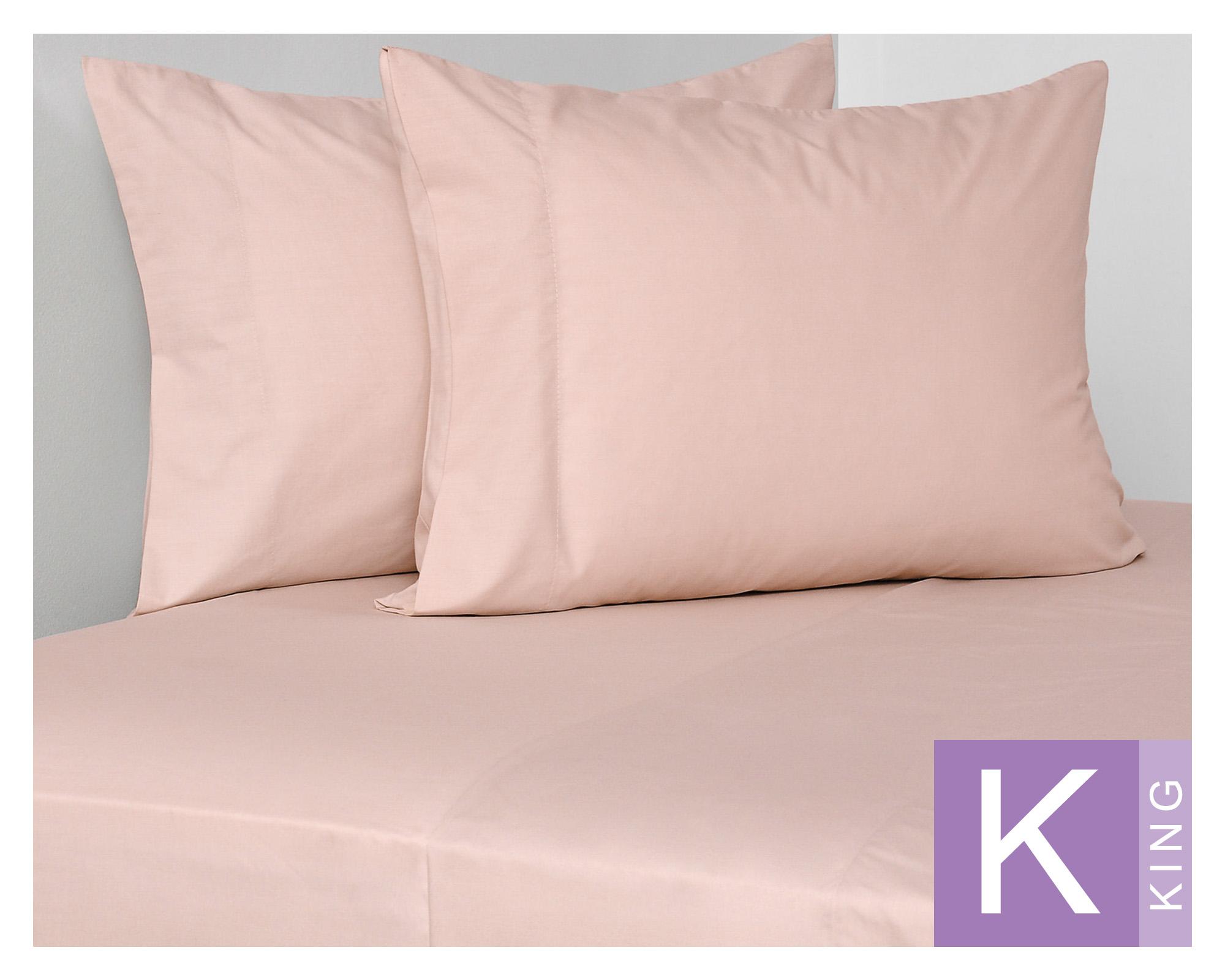 Juego de sábanas King 200 hilos Tosted Rose rosado-0
