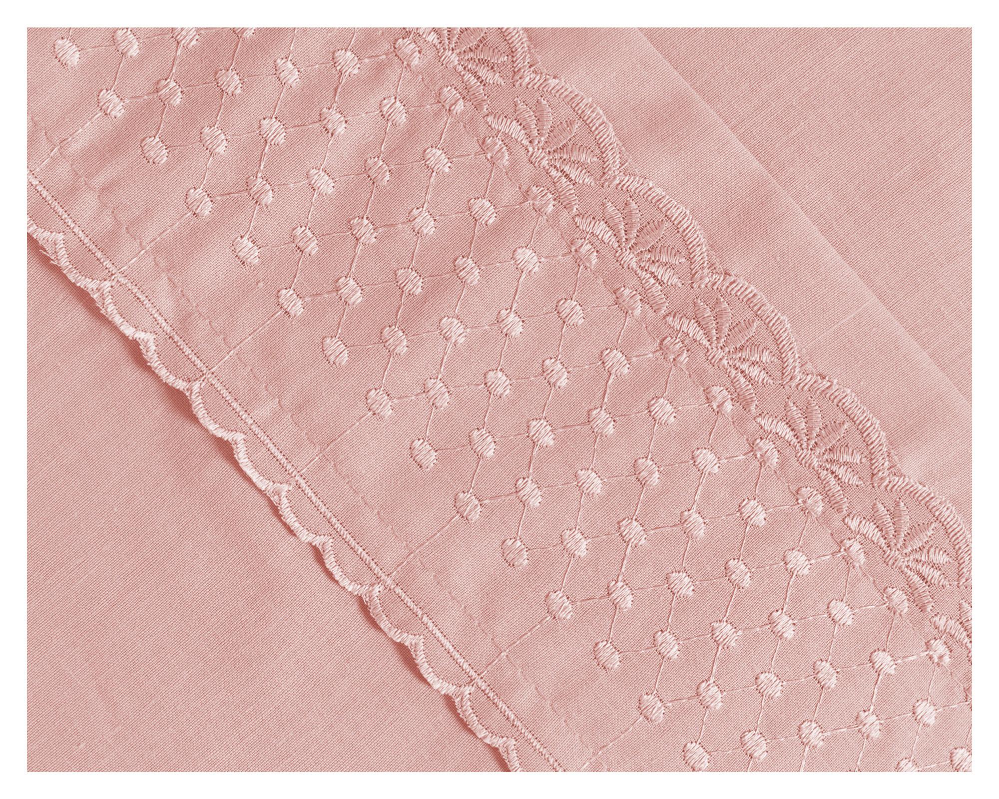 Juego de sábanas King 144 hilos Rosa rosado-2