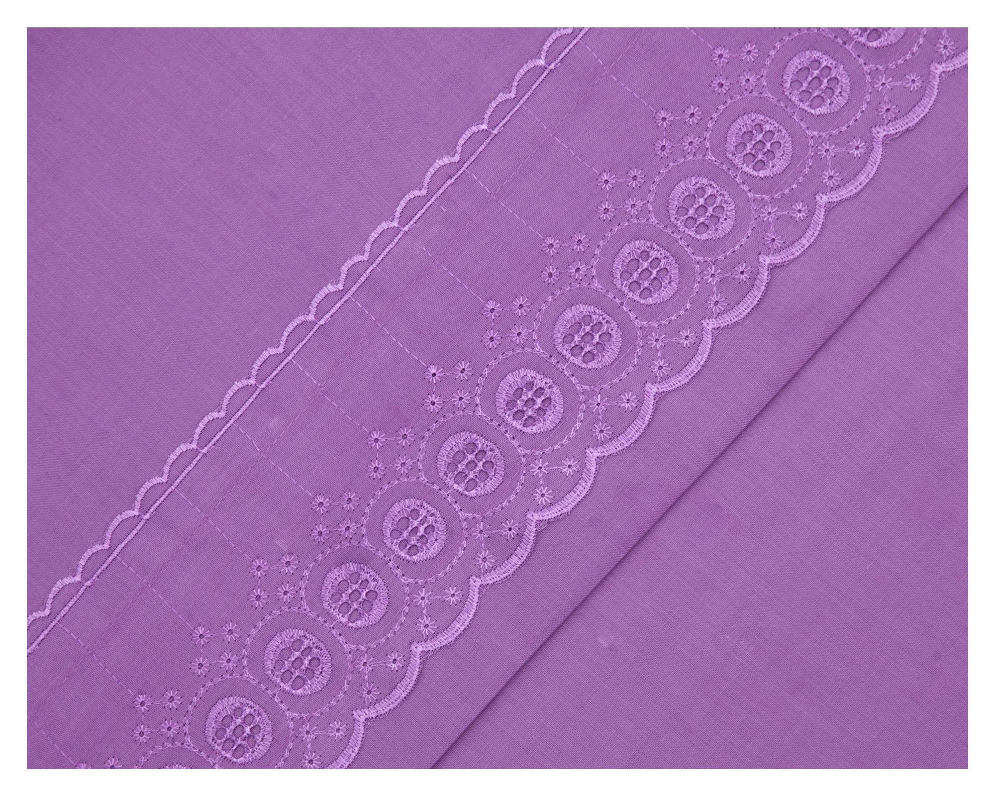 Juego de sábanas 1.5 plazas 144 hilos Lila morado-2