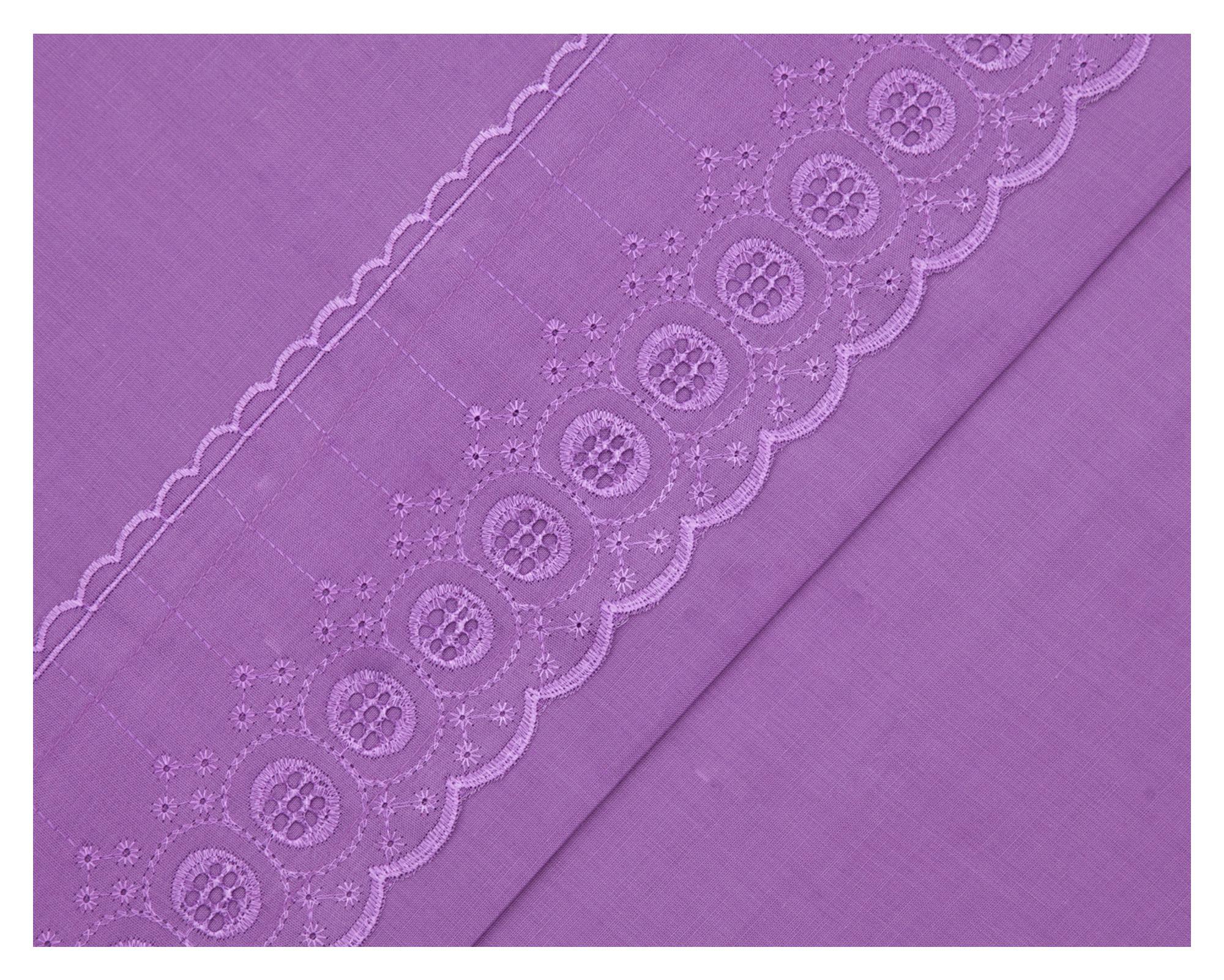Juego de sábanas 2 plazas 144 hilos Lila morado-2