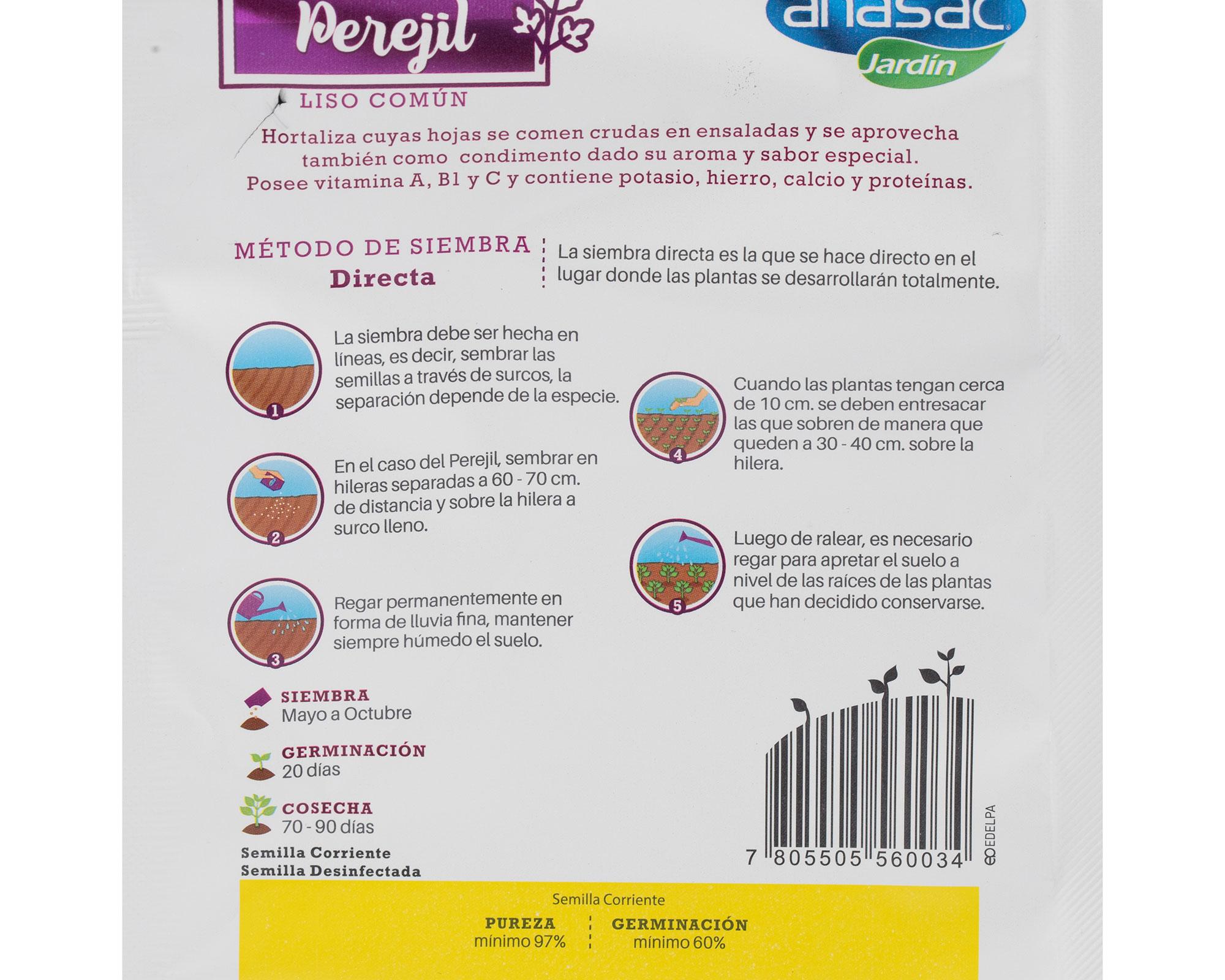 Semilla jardín perejil 5g-3