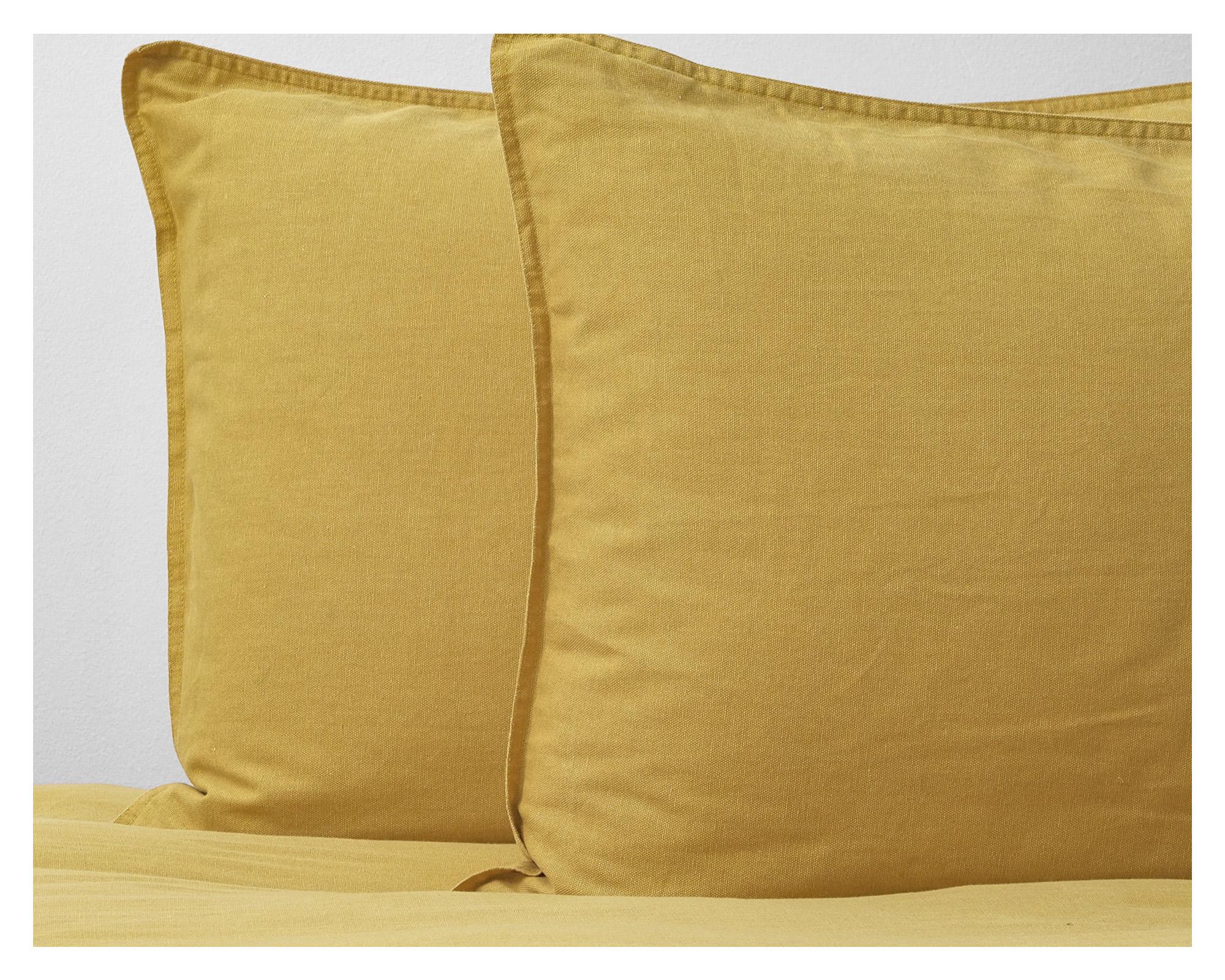 Funda de plumón Súper King amarillo Mostaza-2