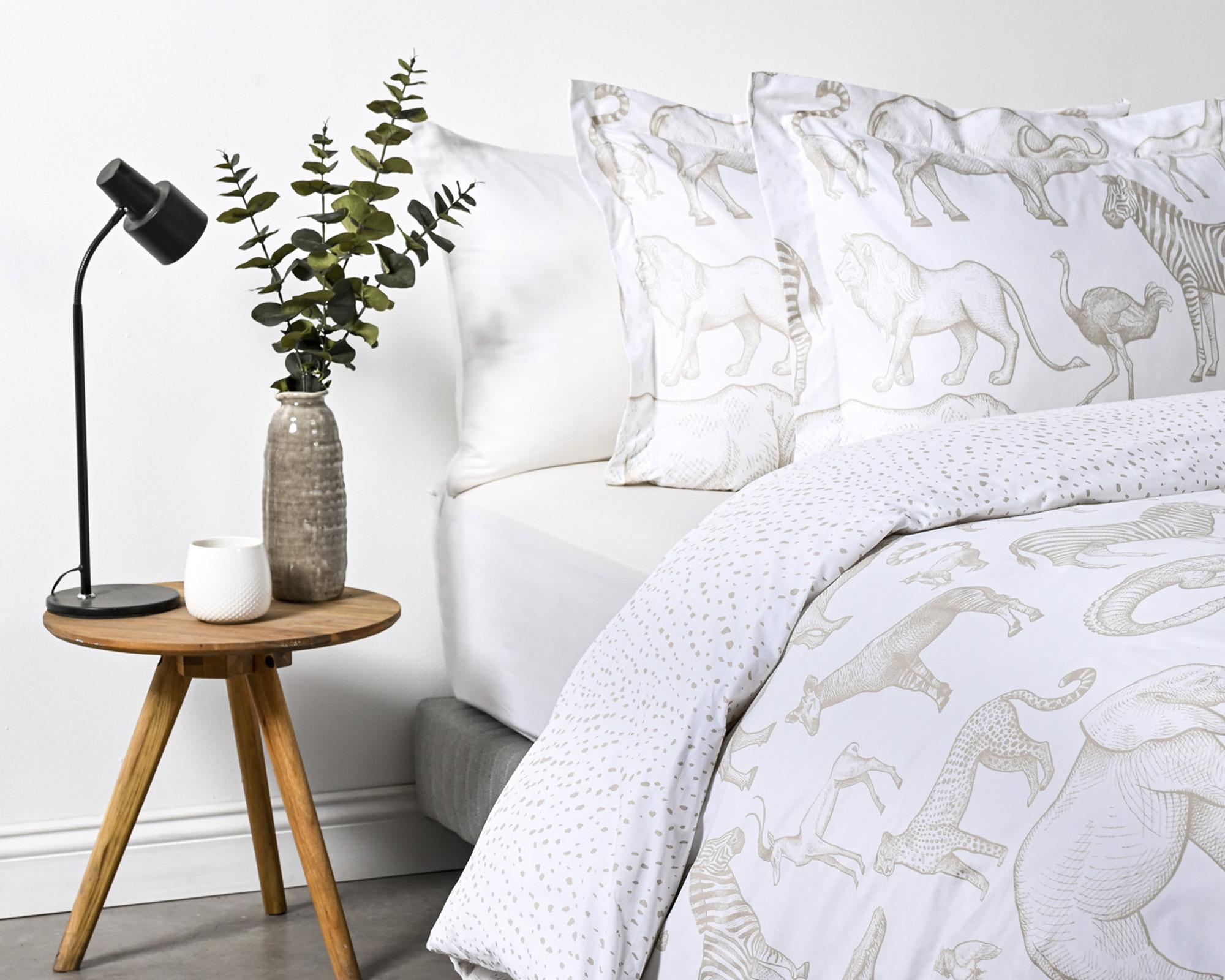 Funda de plumón 2 plazas blanco Sabannah-1