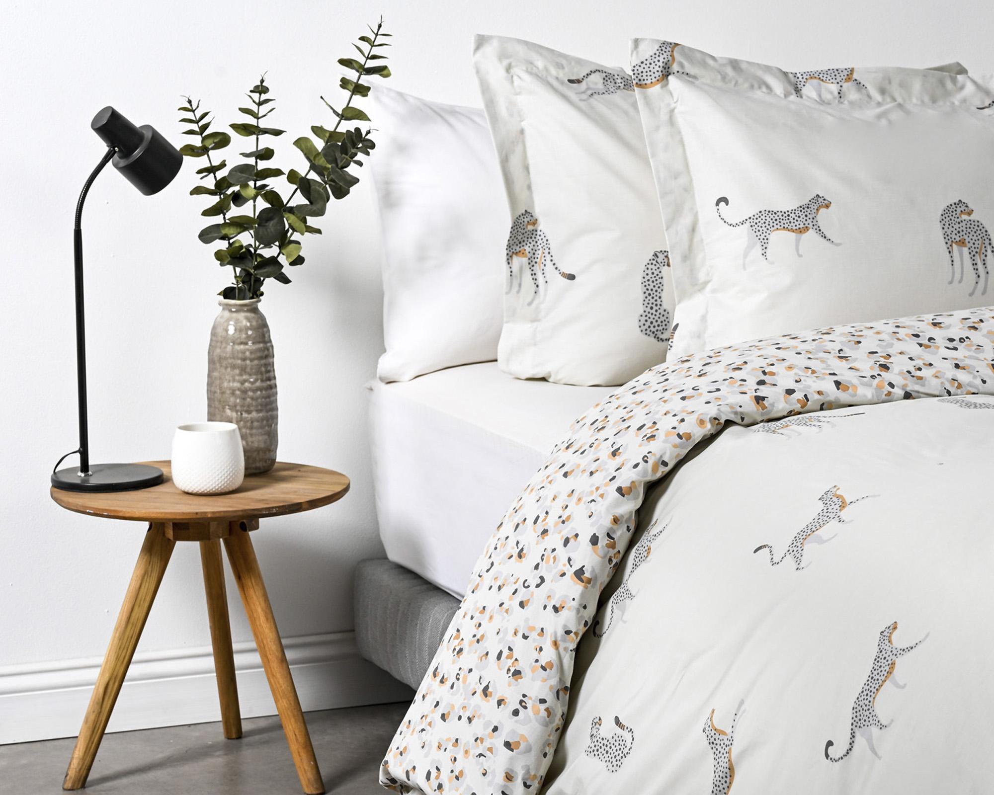 Funda de plumón 2 plazas blanco Cheeta-1