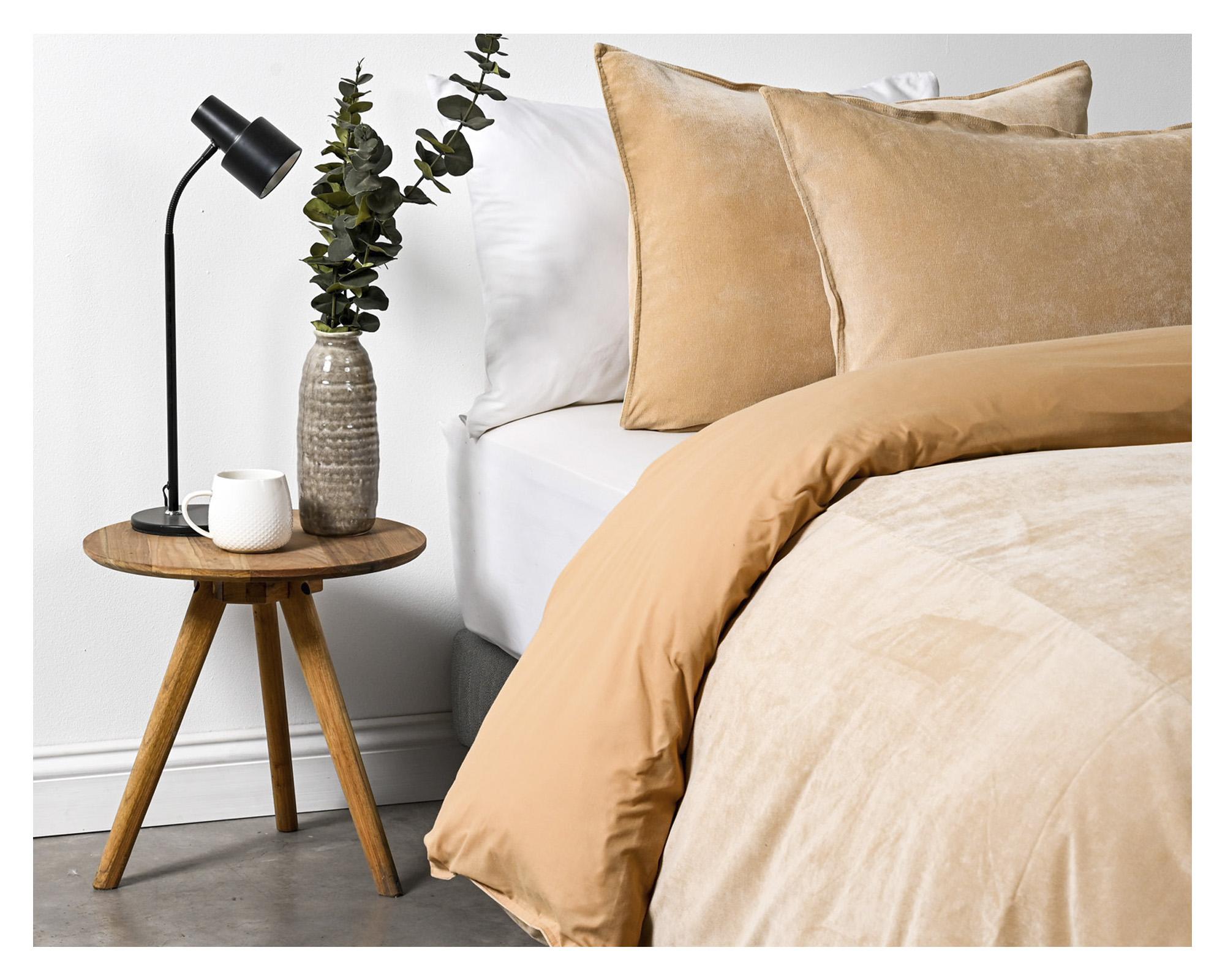 Funda de plumón 2 plazas naranjo Latte-1