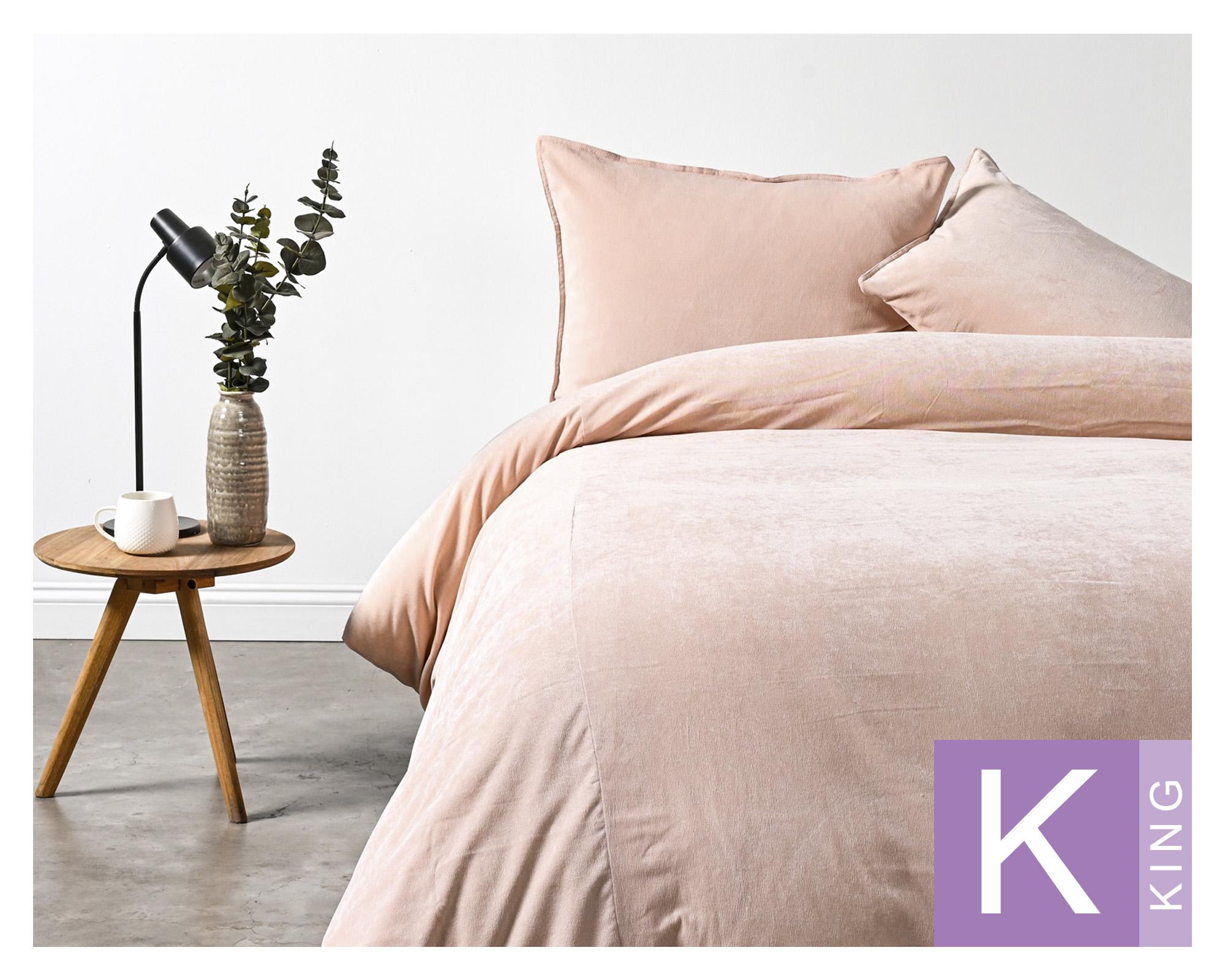 Funda de plumón King rosado Rose-0