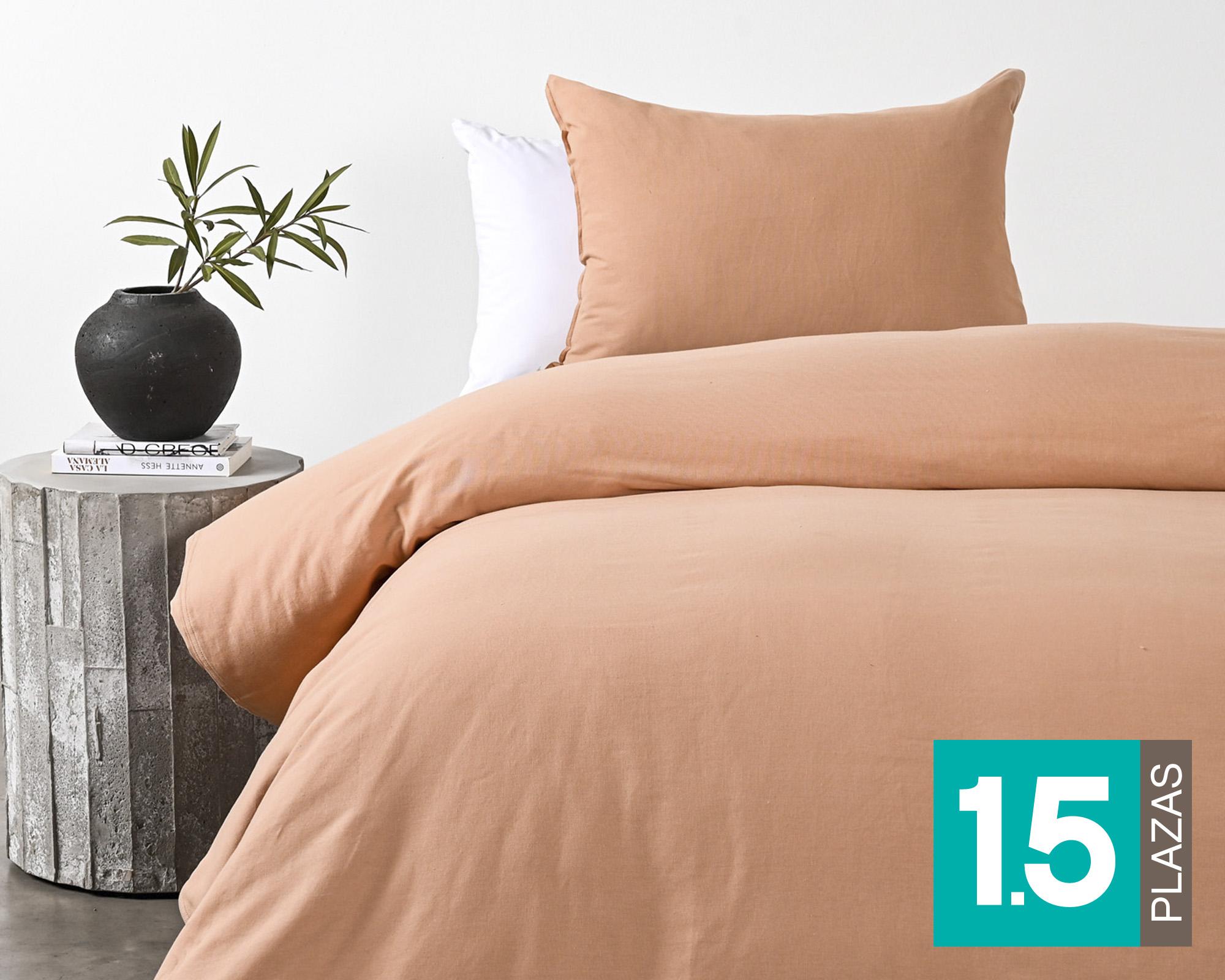 Funda de plumón 1.5 plazas Smokerose rosado-0