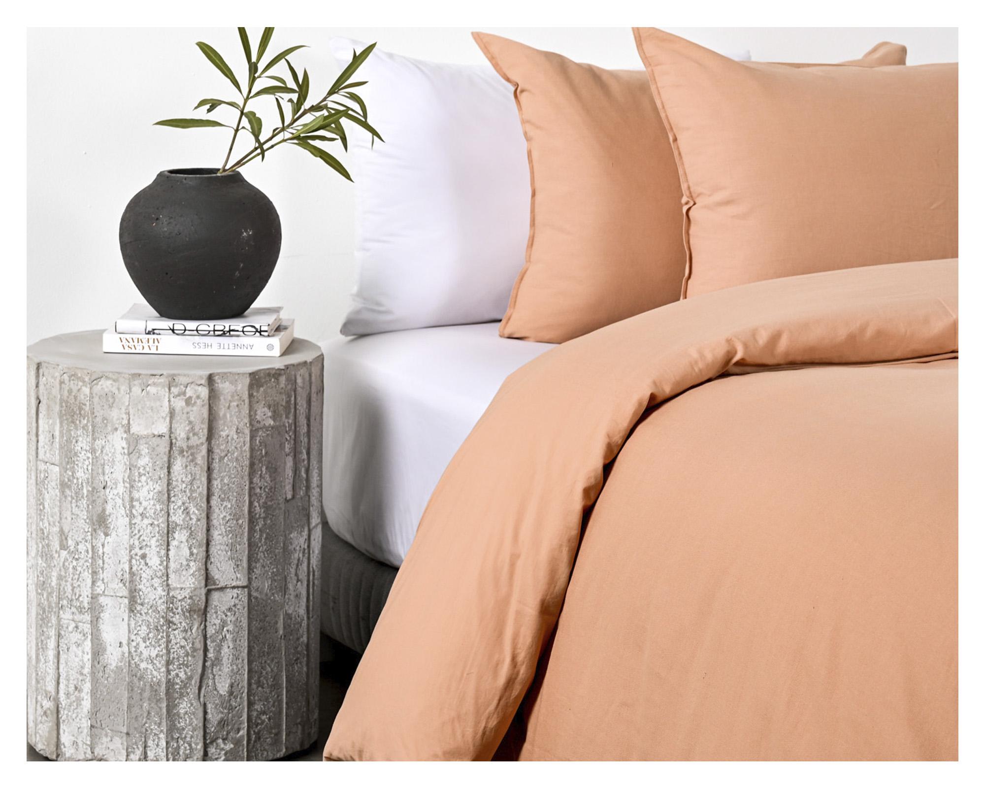 Funda de plumón 2 plazas Smokerose rosado-1