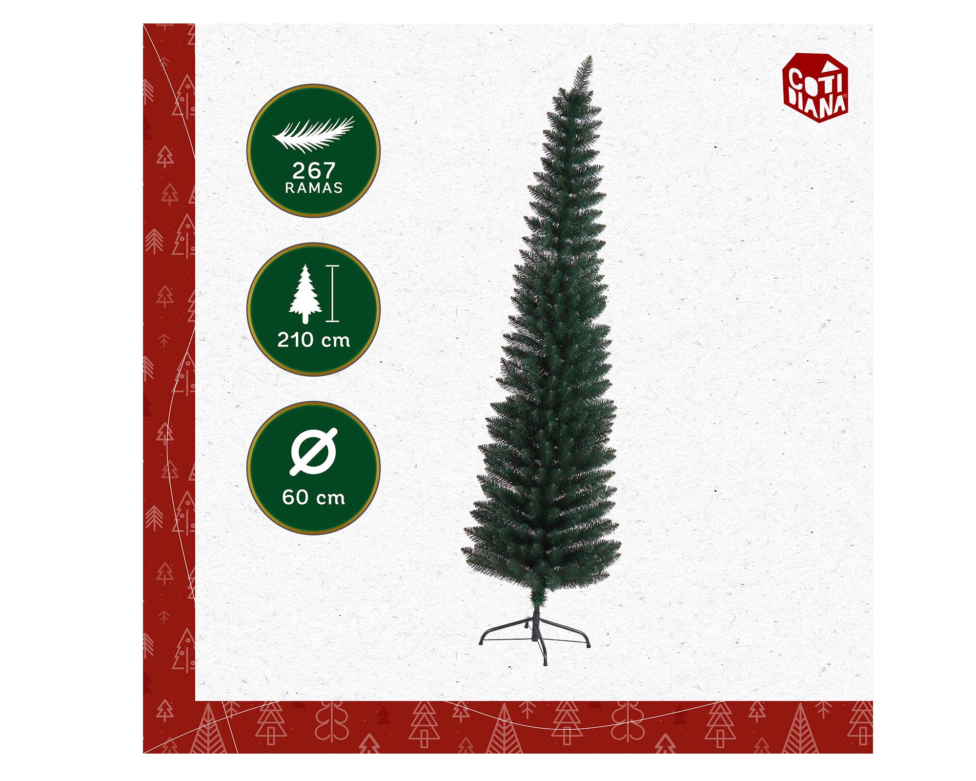 Árbol de navidad 267 ramas verde-2