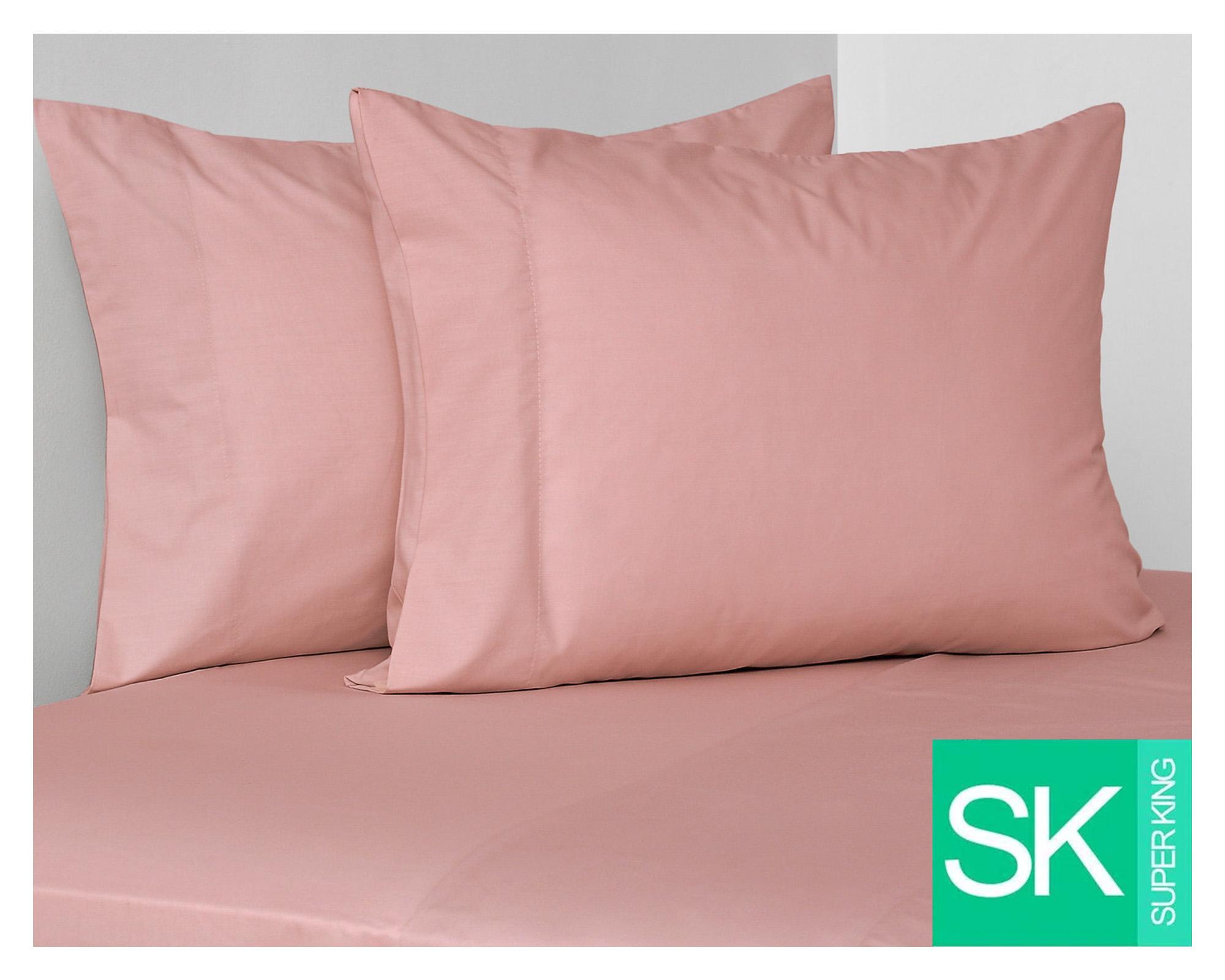 Juego de sábanas Súper King 180 hilos Siena rosado-0
