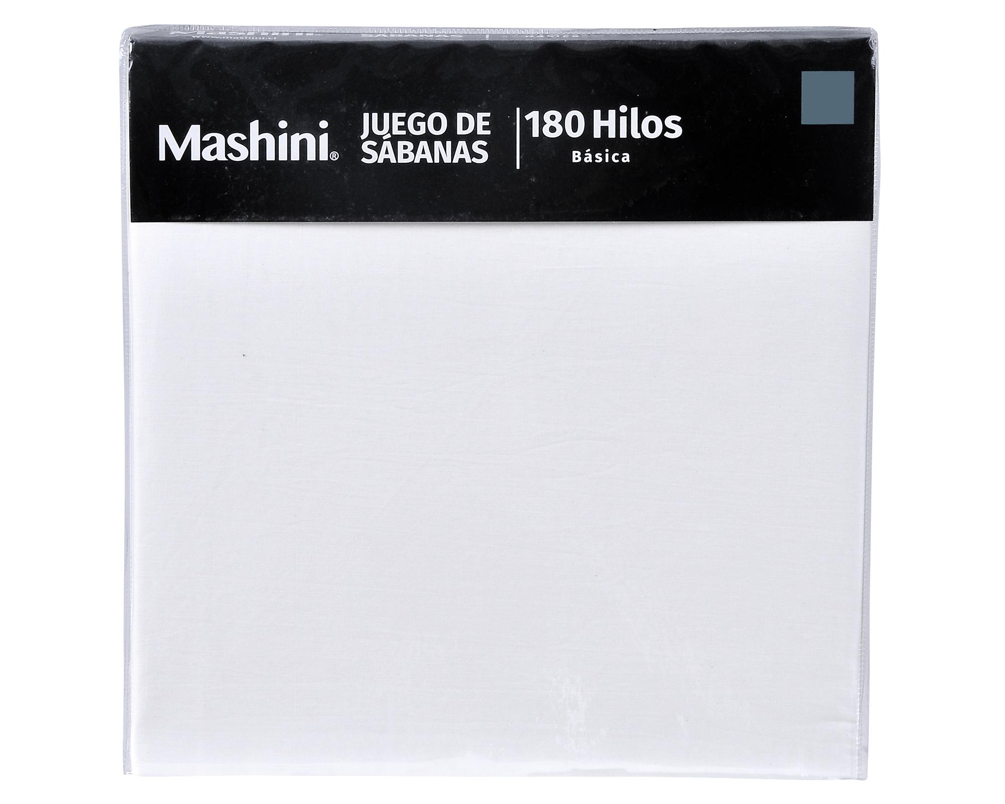 Juego de sábanas 1.5 plazas 180 hilos blanco-2
