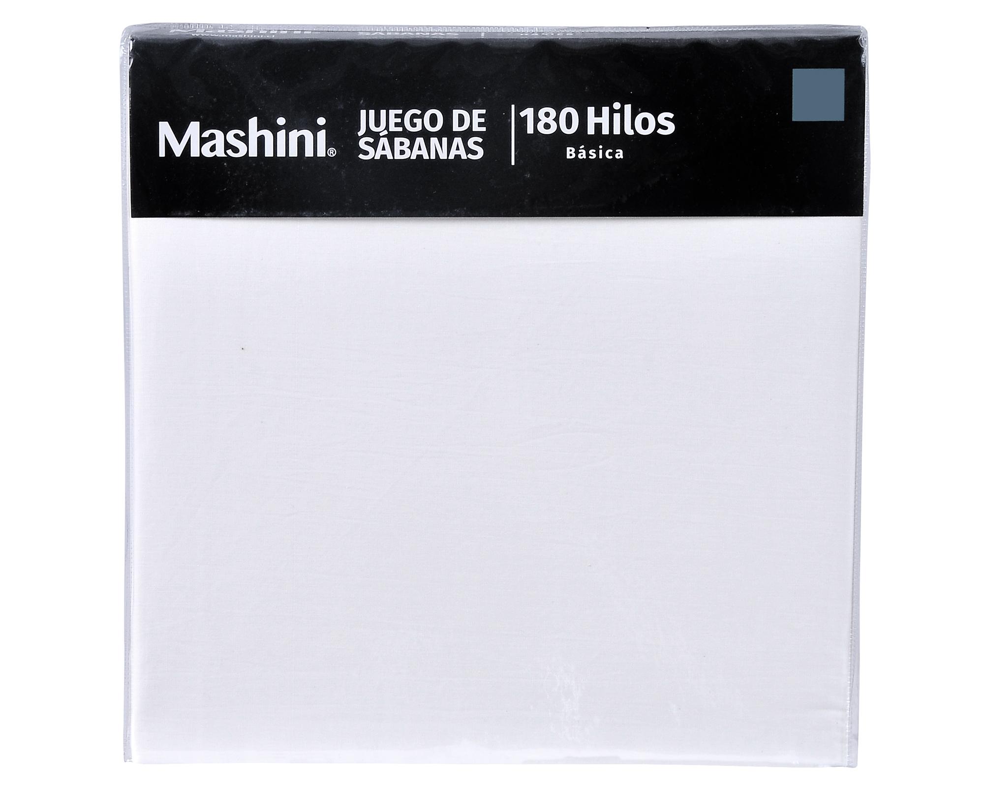 Juego de sábanas Súper King 180 hilos blanco-2