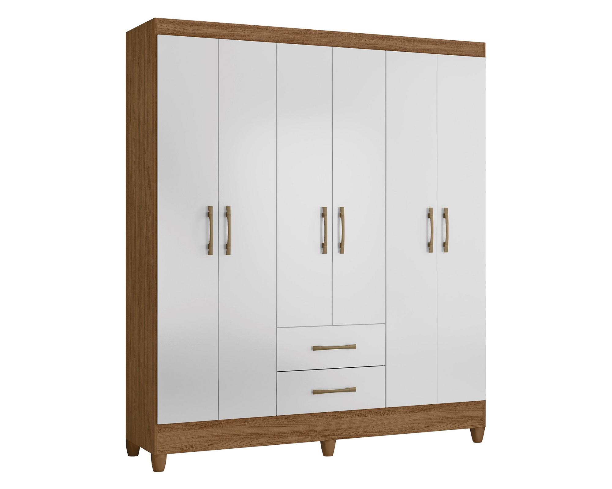 Closet 6 puertas + Closet 3 puertas Natural blanco-3