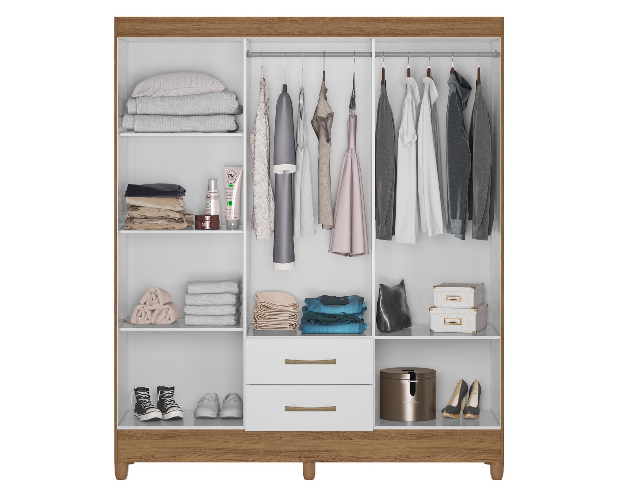 Closet 6 puertas + Closet 3 puertas Natural blanco-4
