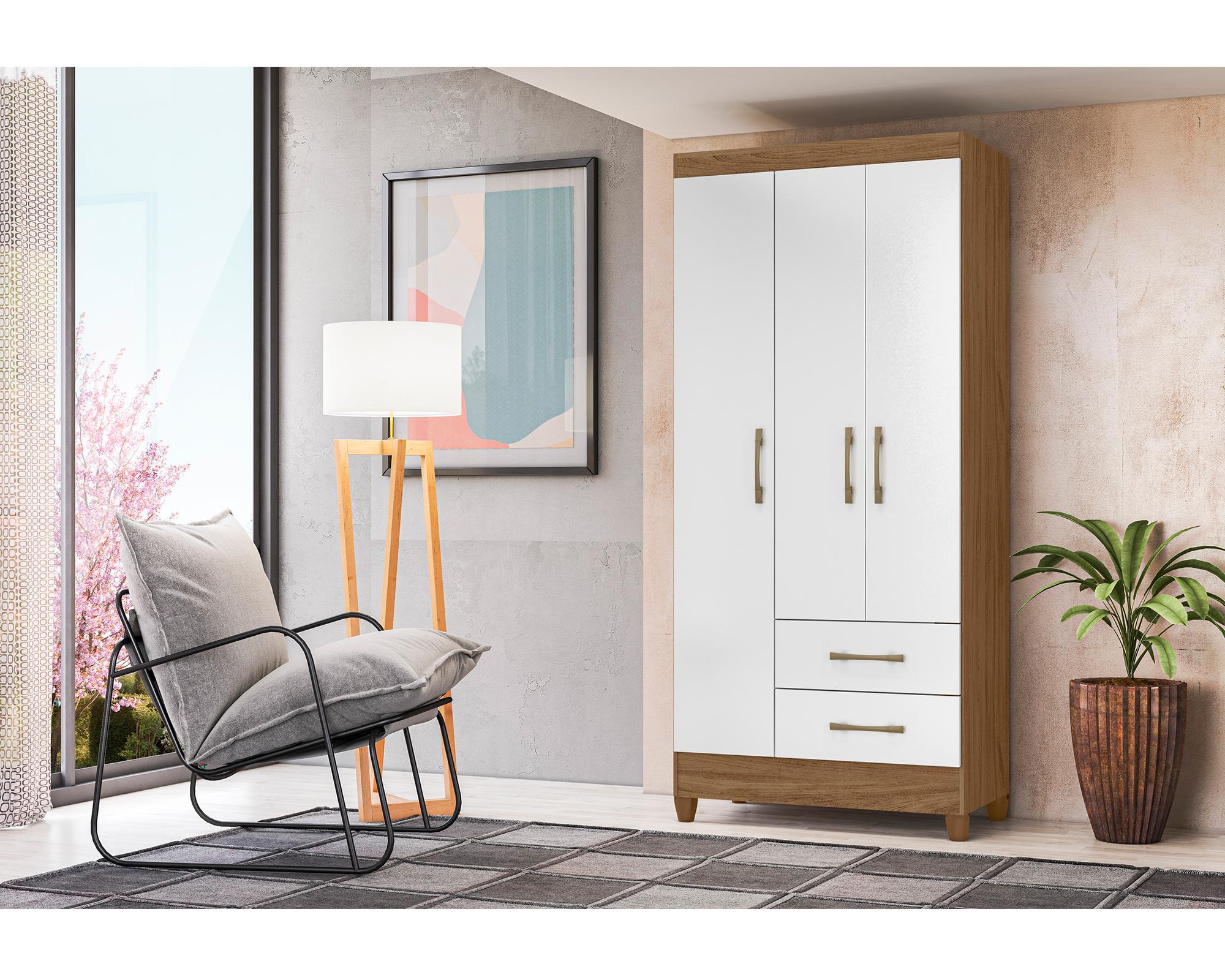 Set 3 Closet 3 puertas M-803X3 blanco-3