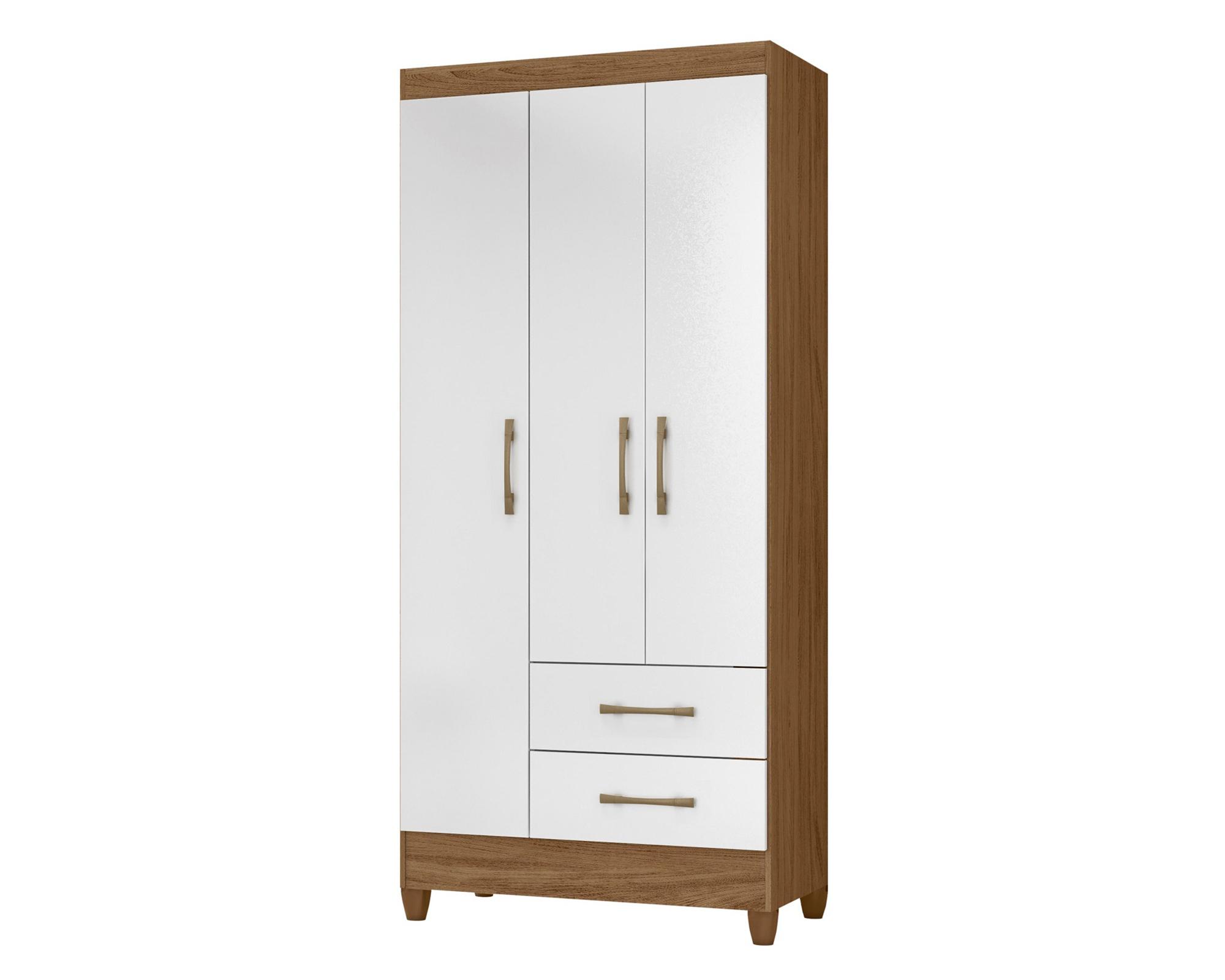 Set 2 Closet 3 puertas M-803X2 blanco-1