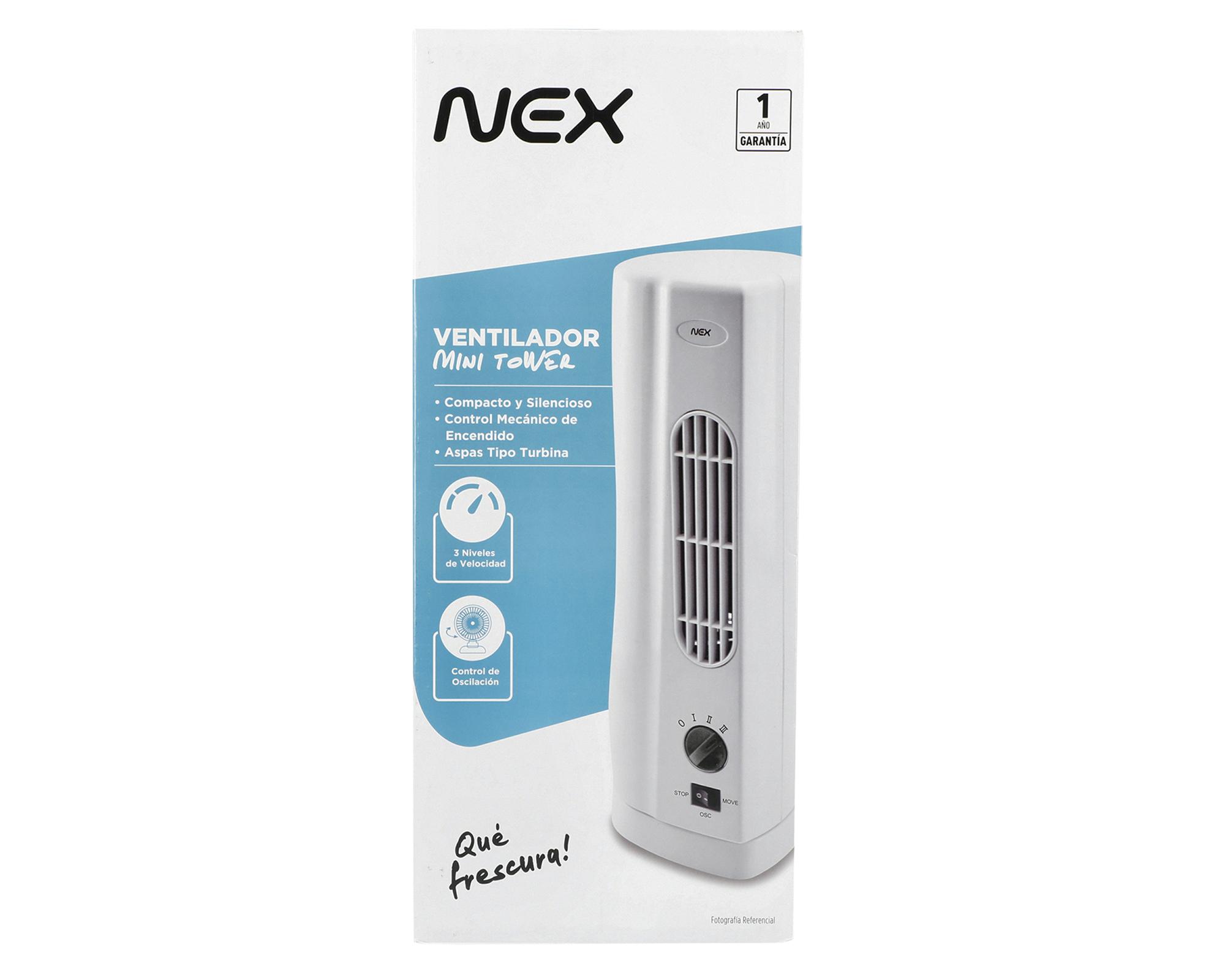 Ventilador 30W Mini tower blanco-4
