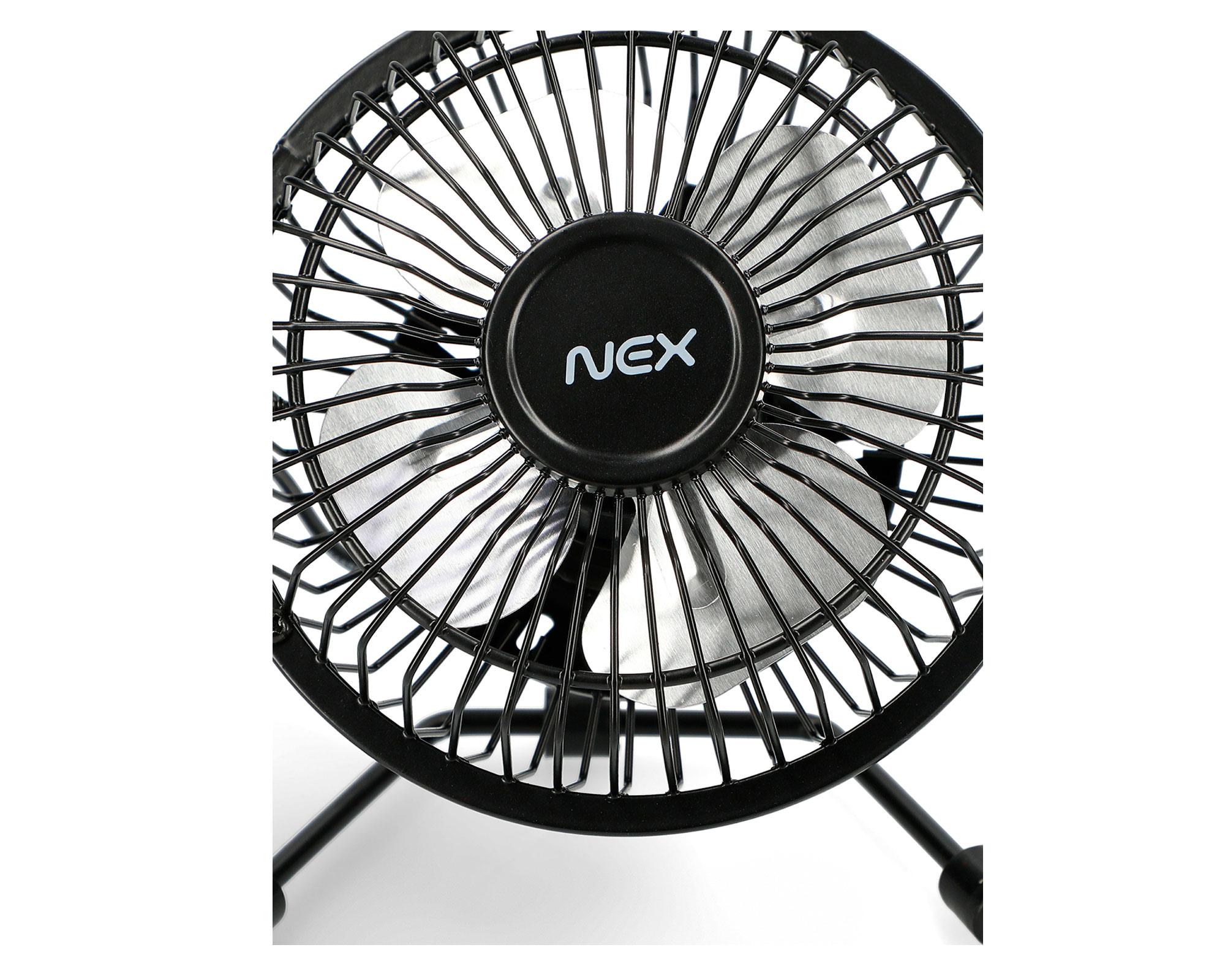 Ventilador sobremesa USB 4 aspas negro-4