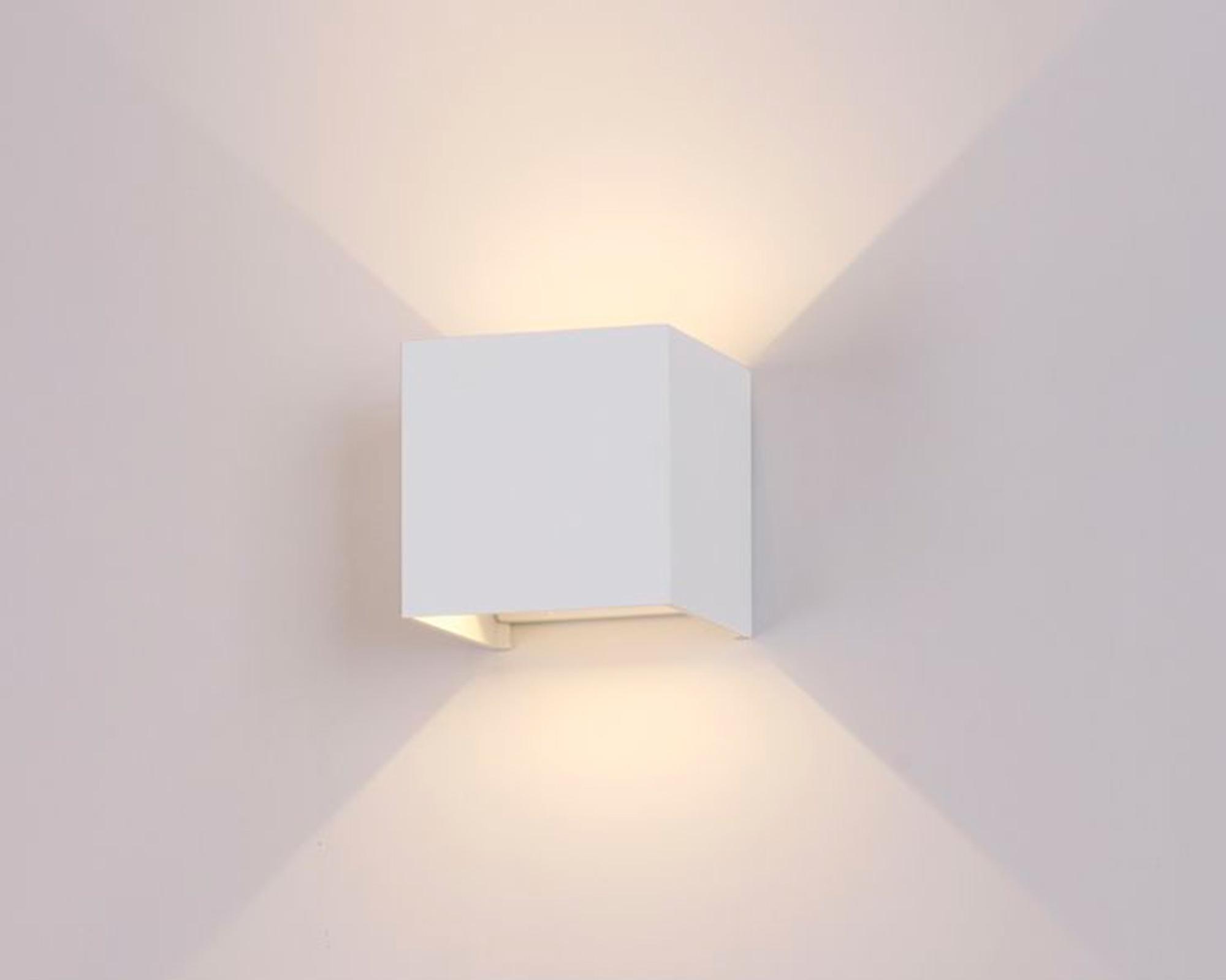 Aplique LED 2L luz cálida Abatible blanco-1
