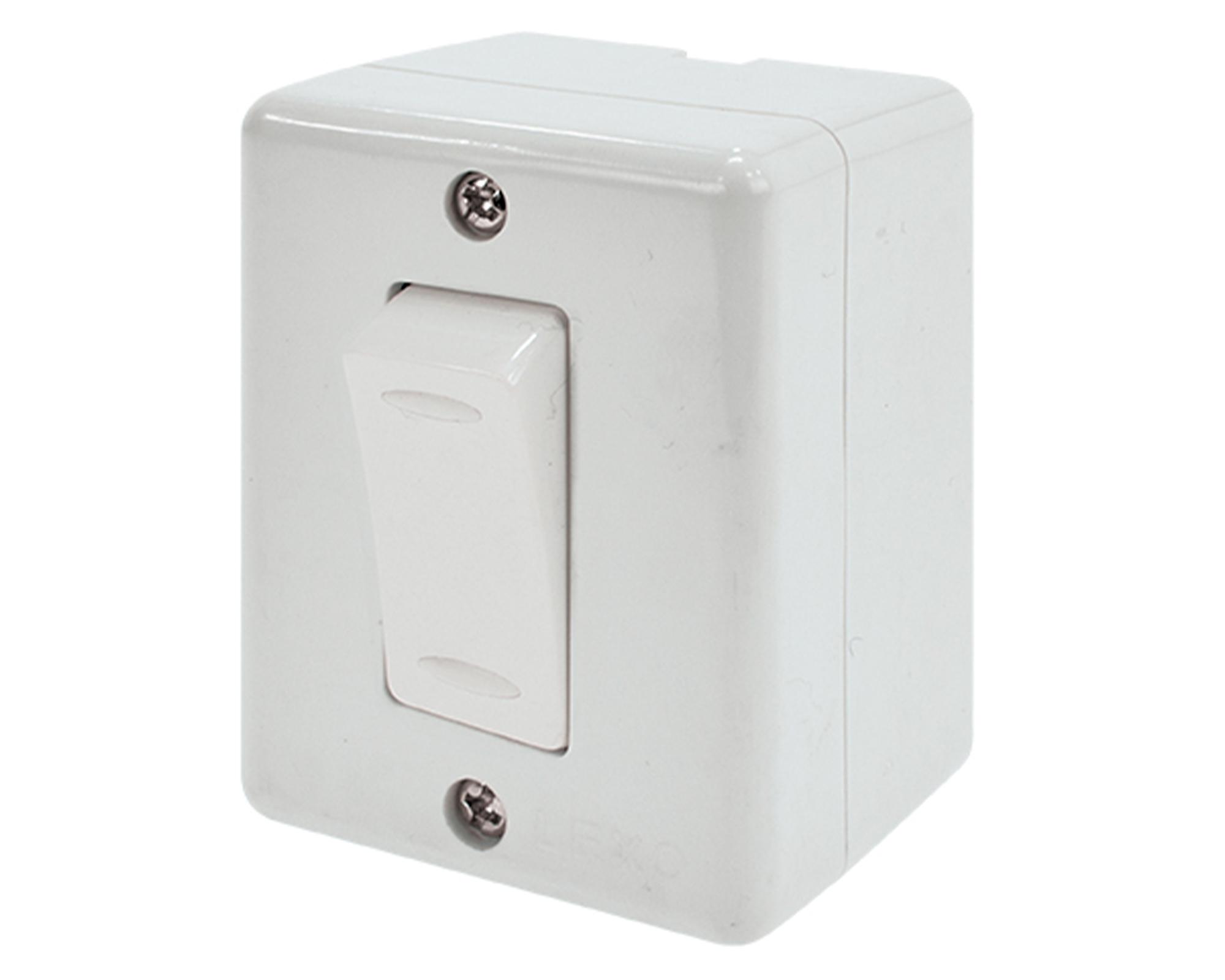 Casquete interruptor conmutador 9/24 blanco 10A-0